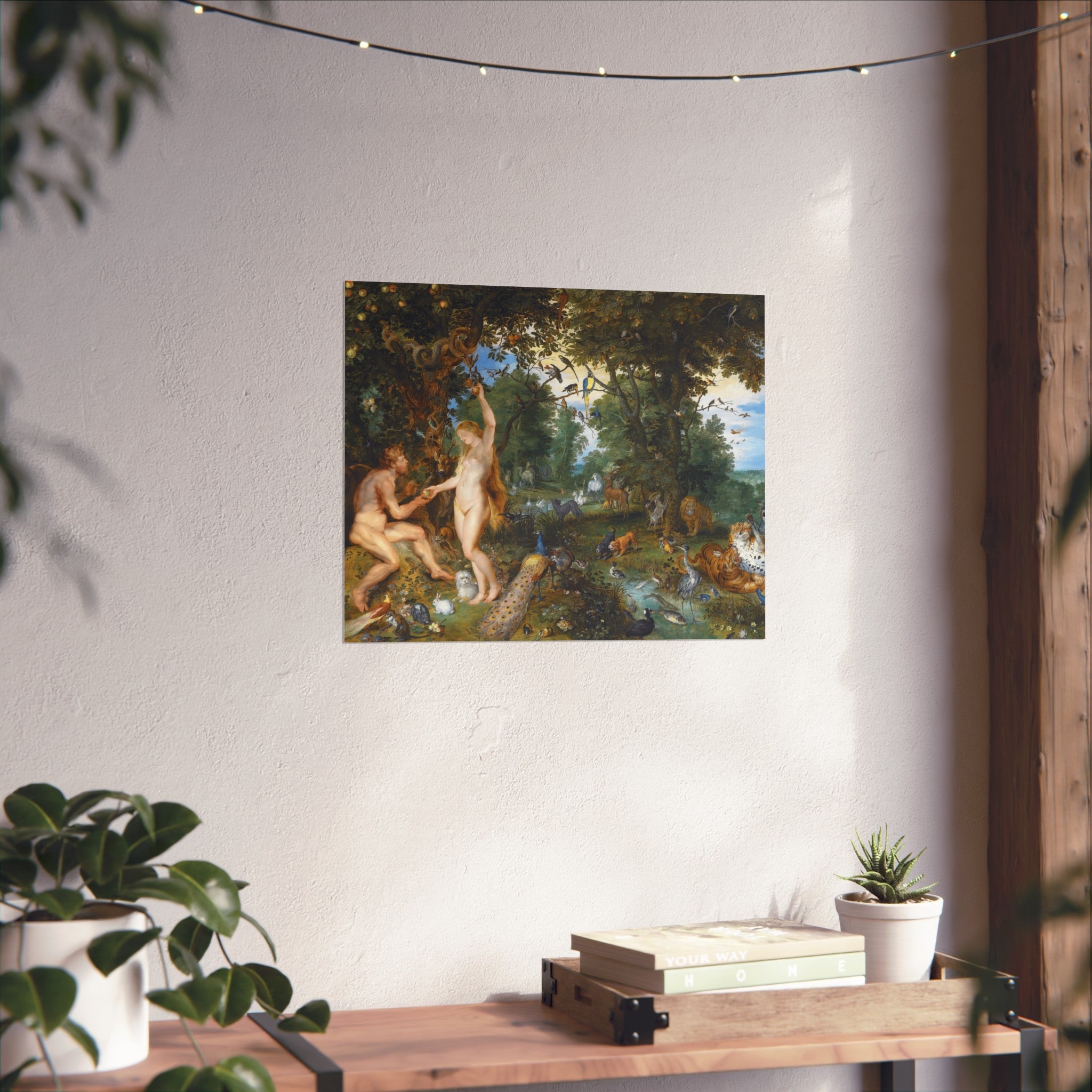 Jan Brueghel de Oude en Peter Paul Rubens - Het aards paradijs met de zondeval van Adam en Eva | Fine Art Poster