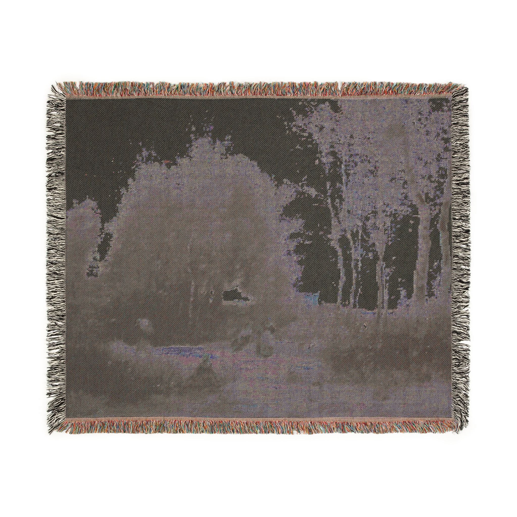 Jean Baptiste Camille Corot - Arleux-Palluel, The Bridge of Trysts | Woven Tapestry Blanket