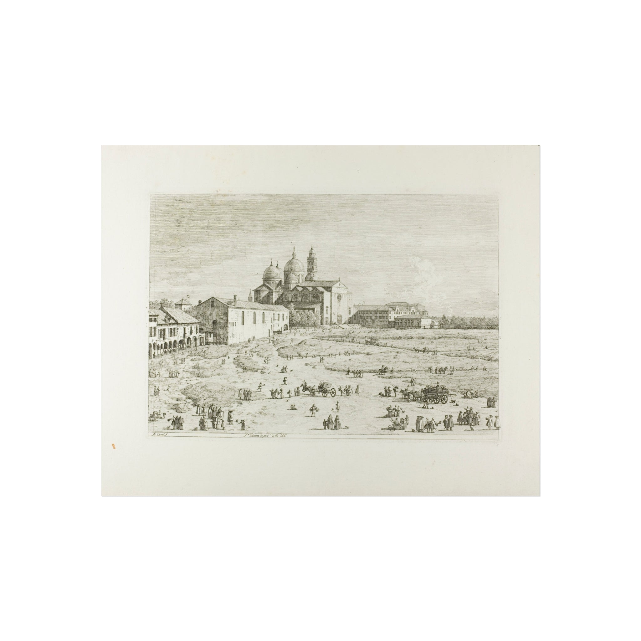 Canaletto - S. Giustina in prà della Vale, from Vedute | Fine Art Poster