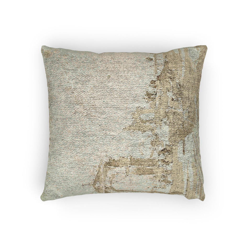 Francesco Guardi - Gateway Near a Landing Bridge | Woven Pillow