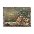 Hamburg, Kunsthalle, Jacob van Ruisdael, Winterlandschaft | Woven Tapestry Blanket