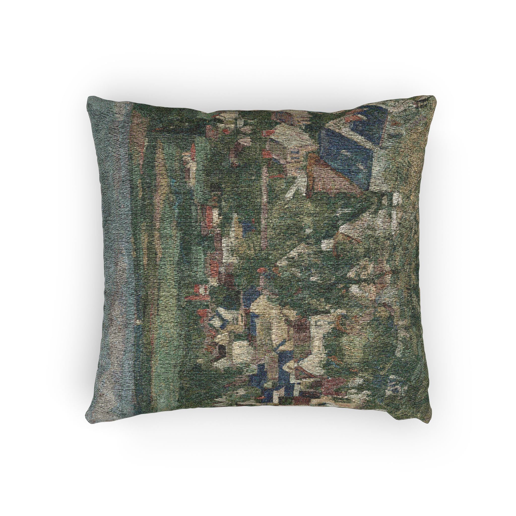 Paul Cezanne - Auvers, Panoramic View | Woven Pillow