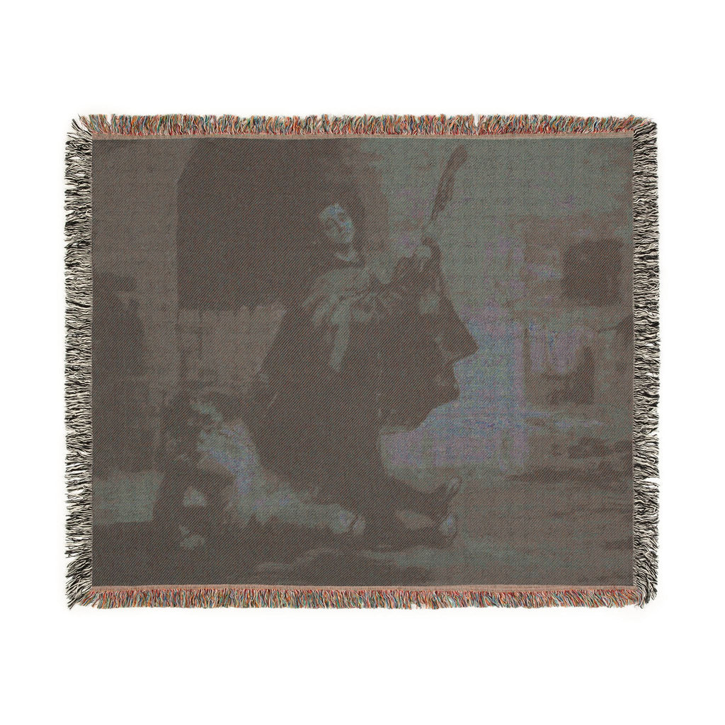 Francisco José de Goya y Lucientes - Friar Pedro Clubs El Maragato with the Butt of the Gun | Woven Tapestry Blanket