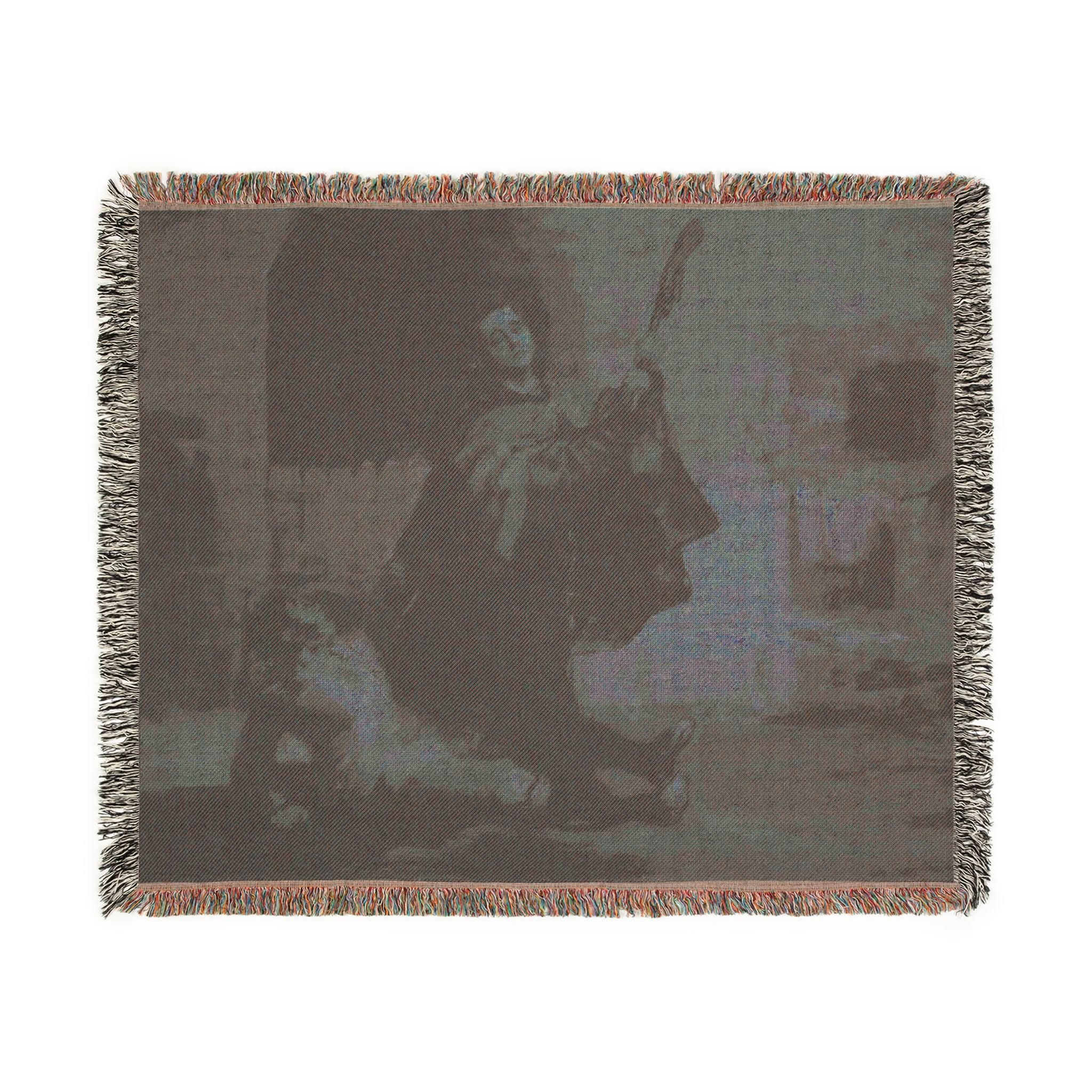 Francisco José de Goya y Lucientes - Friar Pedro Clubs El Maragato with the Butt of the Gun | Woven Tapestry Blanket
