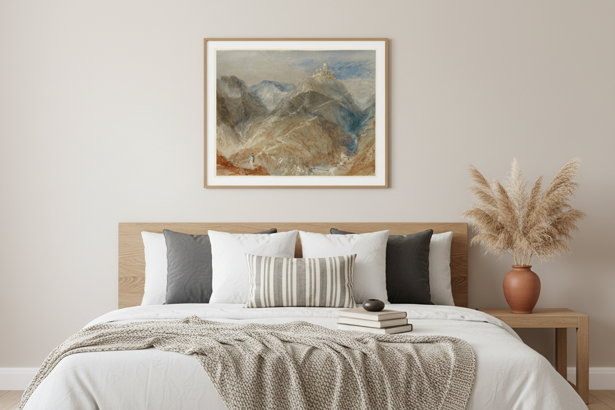 Castle on Height near Geneva J. M. W. Turner Fine Art Poster