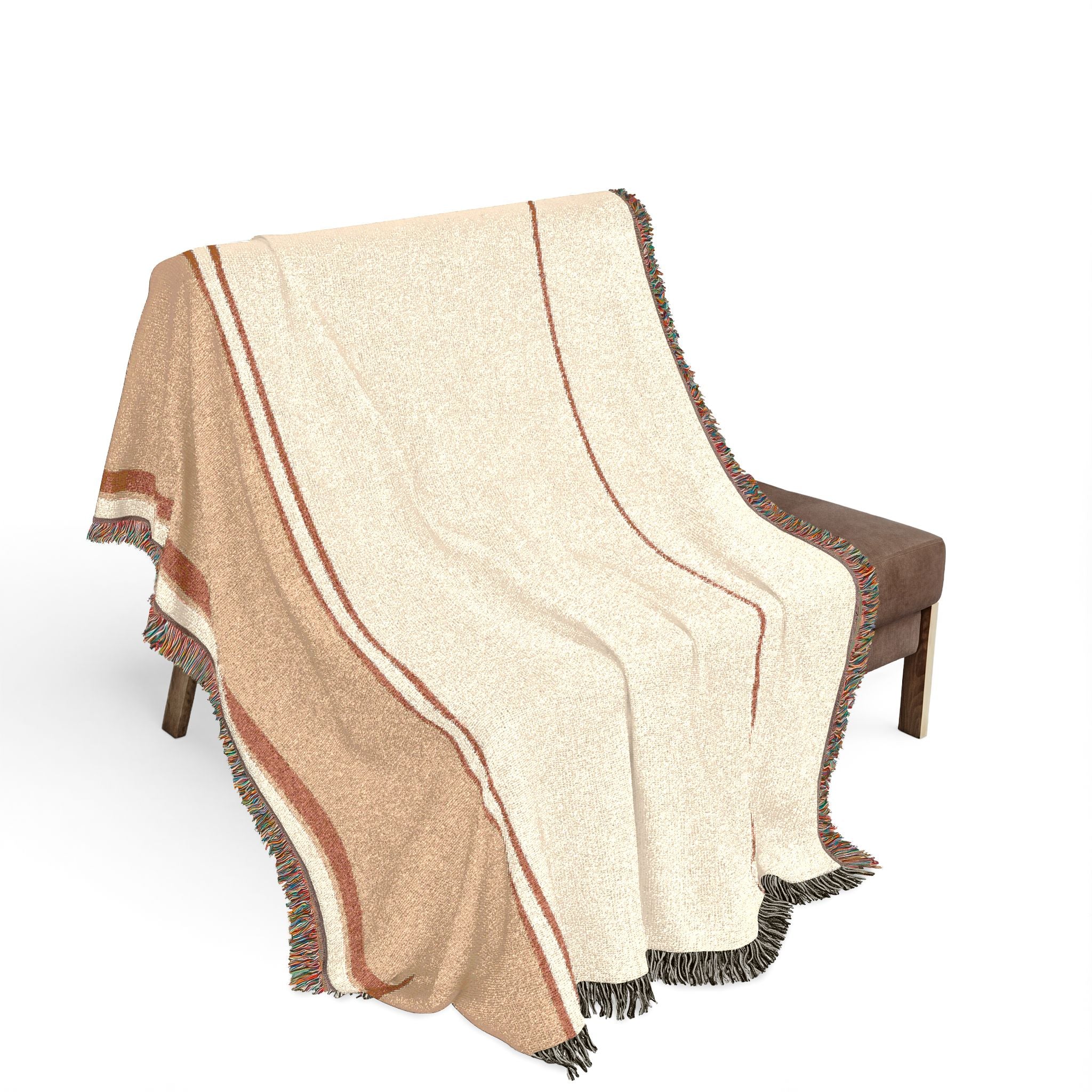 Ember Throw — Warm White · Honey · Clay