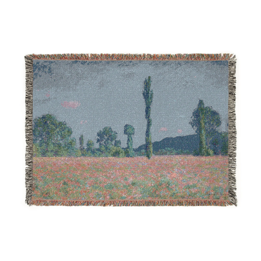Claude Monet - Poppy Field (Giverny) | Woven Tapestry Blanket