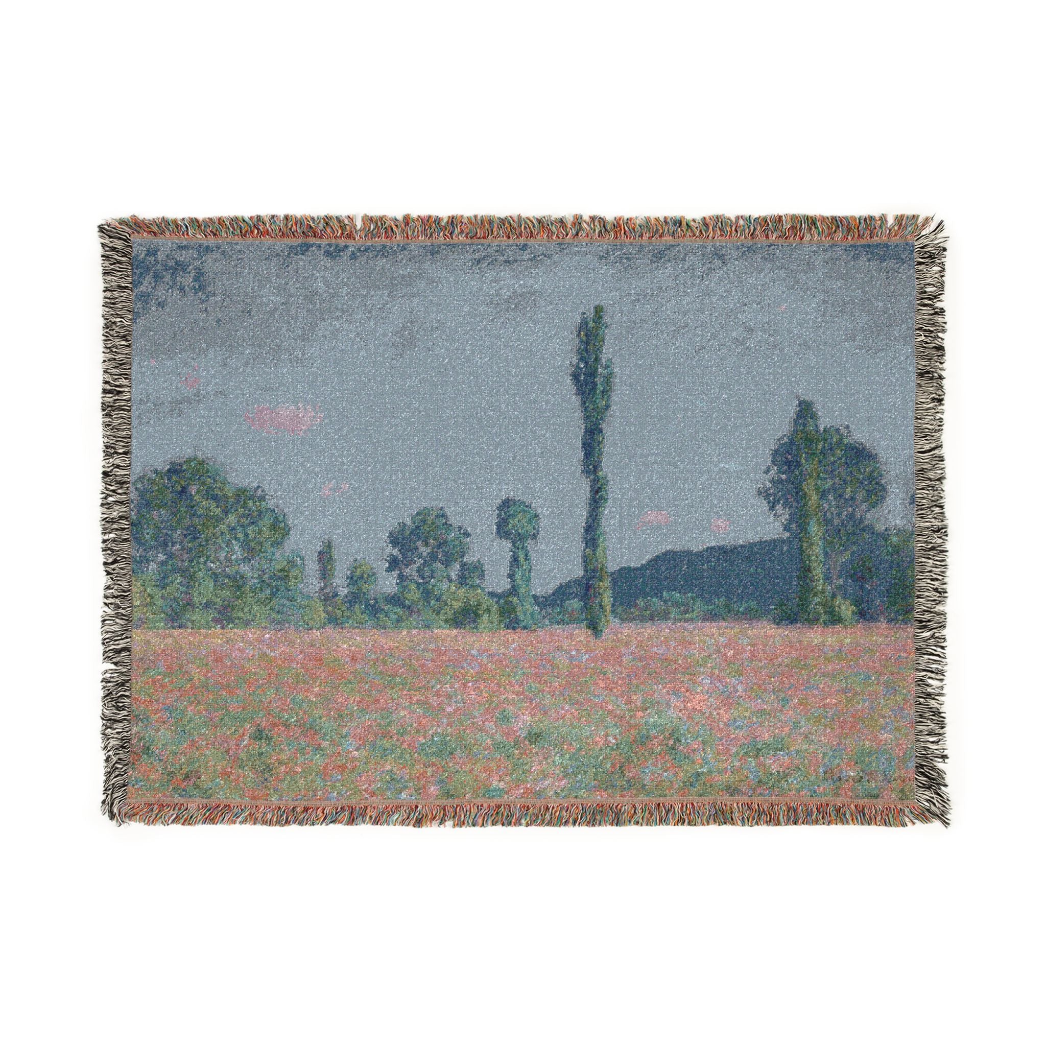 Claude Monet - Poppy Field (Giverny) | Woven Tapestry Blanket