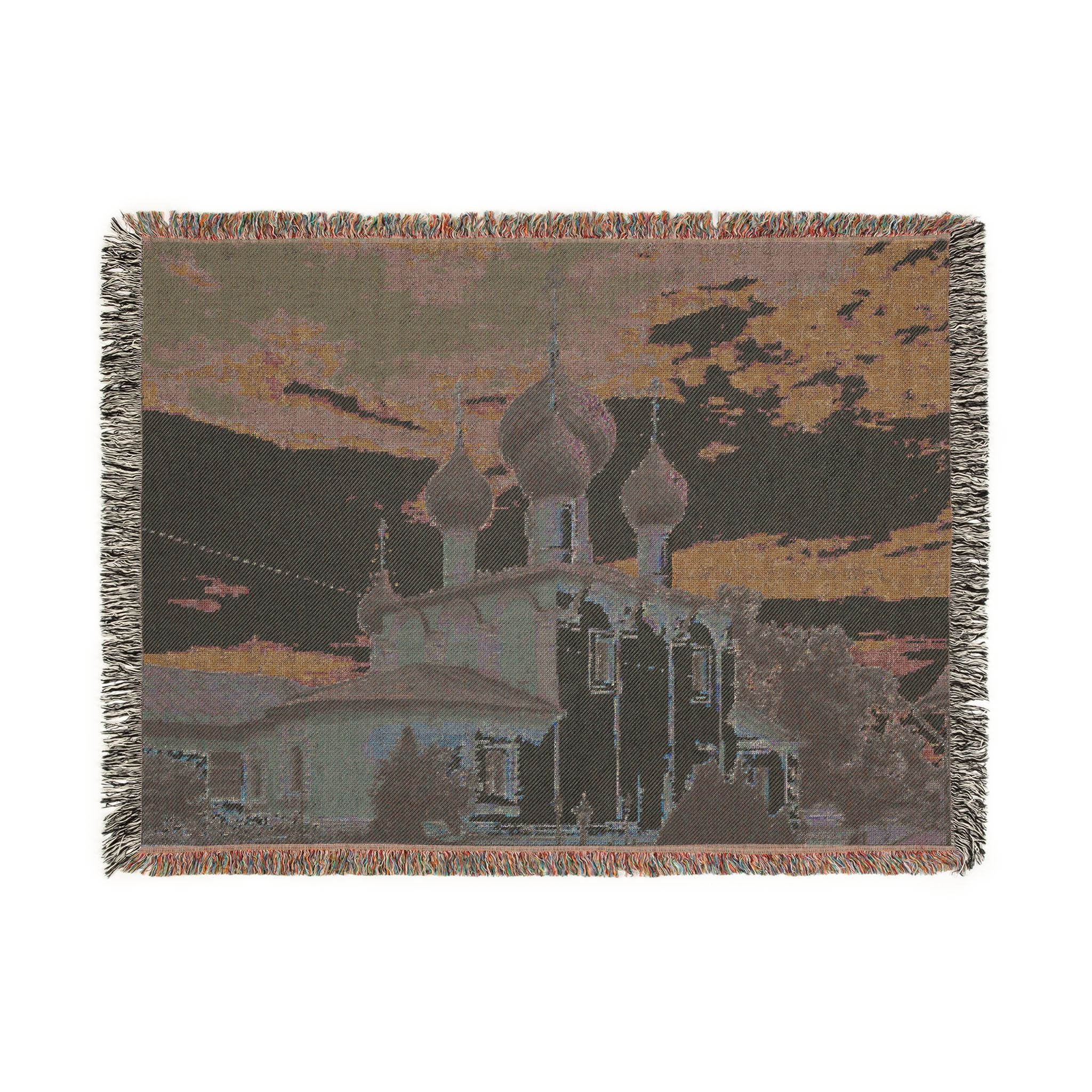 Church of the Beheading of Saint John the Baptist Alekseyevsky Monastery Uglich 2023-07-22 7452 | Woven Tapestry Blanket