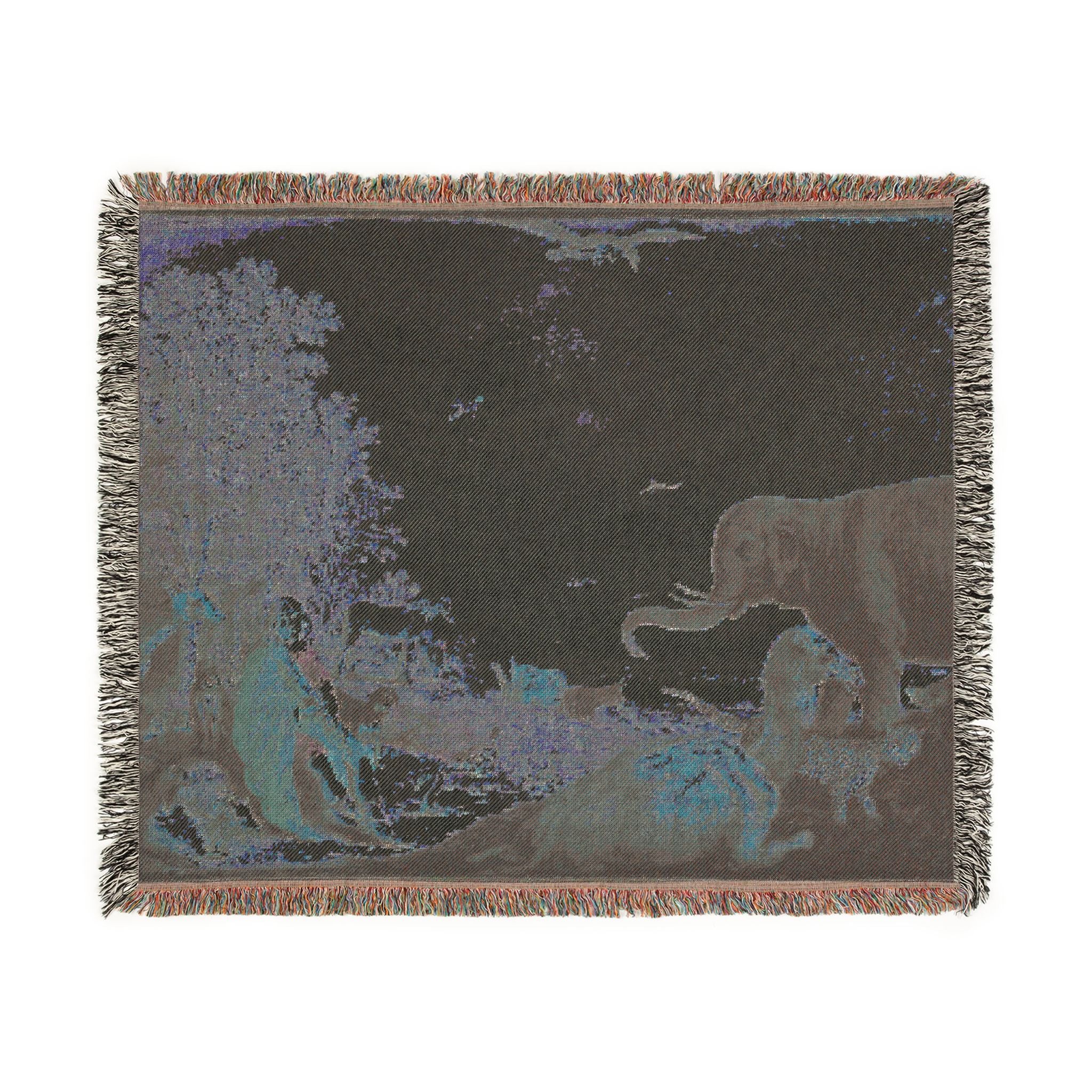 Dessau, Anhaltische Gemäldegalerie, Aelbert Jacobsz. Cuyp, Orpheus und die Tiere | Woven Tapestry Blanket