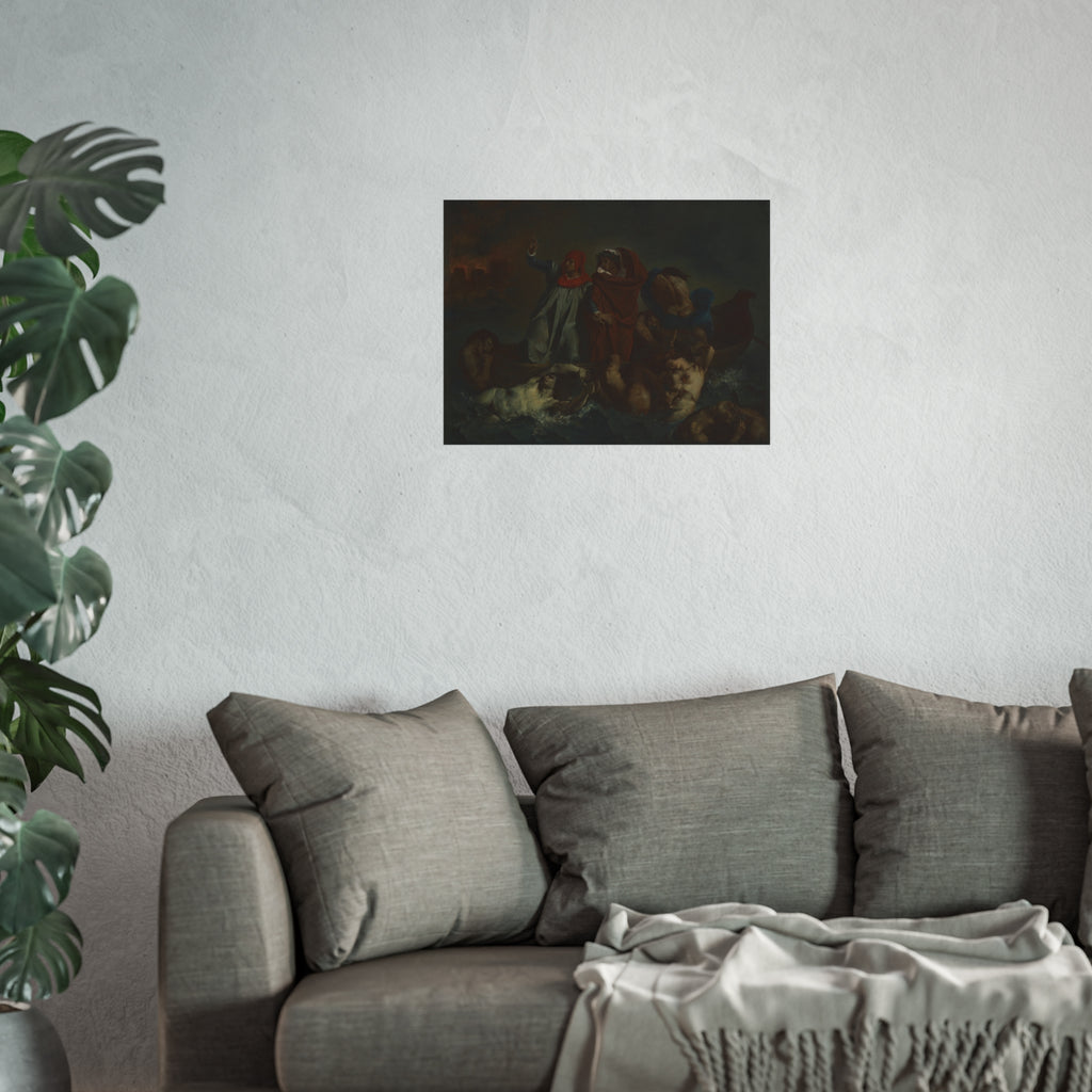 After Eugène Delacroix - Dante's Bark | Fine Art Poster