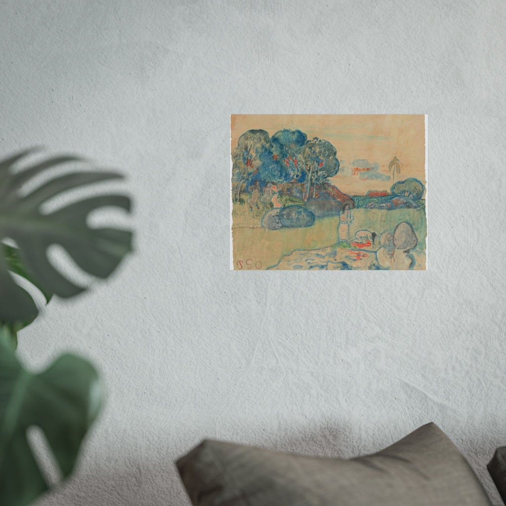 Paul Gauguin - Tahitian Landscape | Fine Art Poster