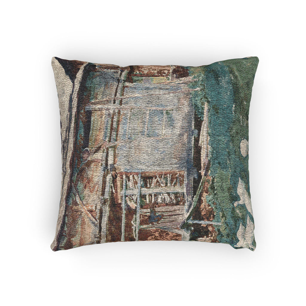 John Singer Sargent - Woodsheds, Tyrol | Woven Pillow