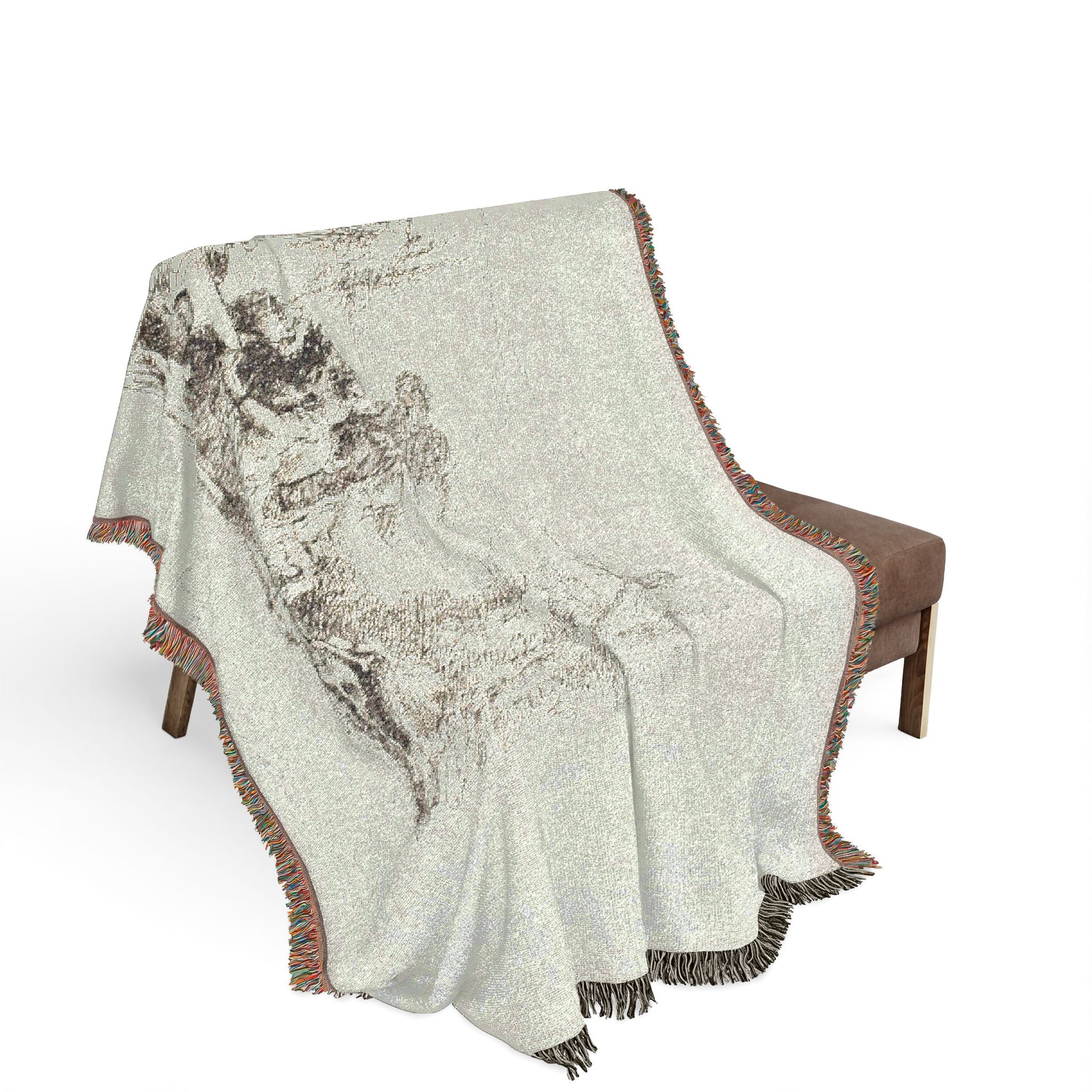 Giovanni Battista Tiepolo - A Woman with her Arms in Chains and Four Other Figures, from Capricci | Woven Tapestry Blanket