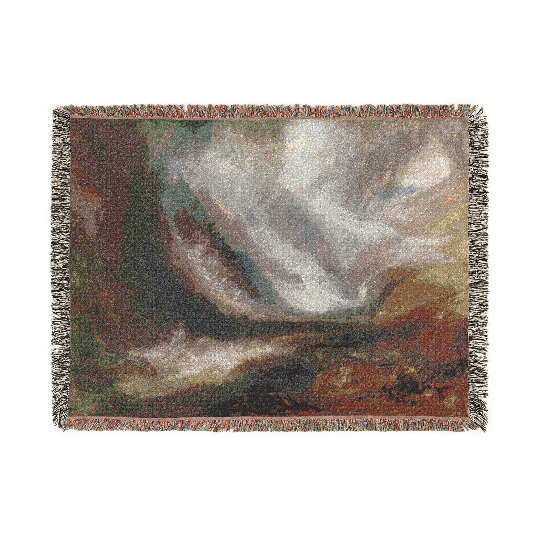 Joseph Mallord William Turner - Valley of Aosta Snowstorm, Avalanche, and Thunderstorm | Woven Tapestry Blanket