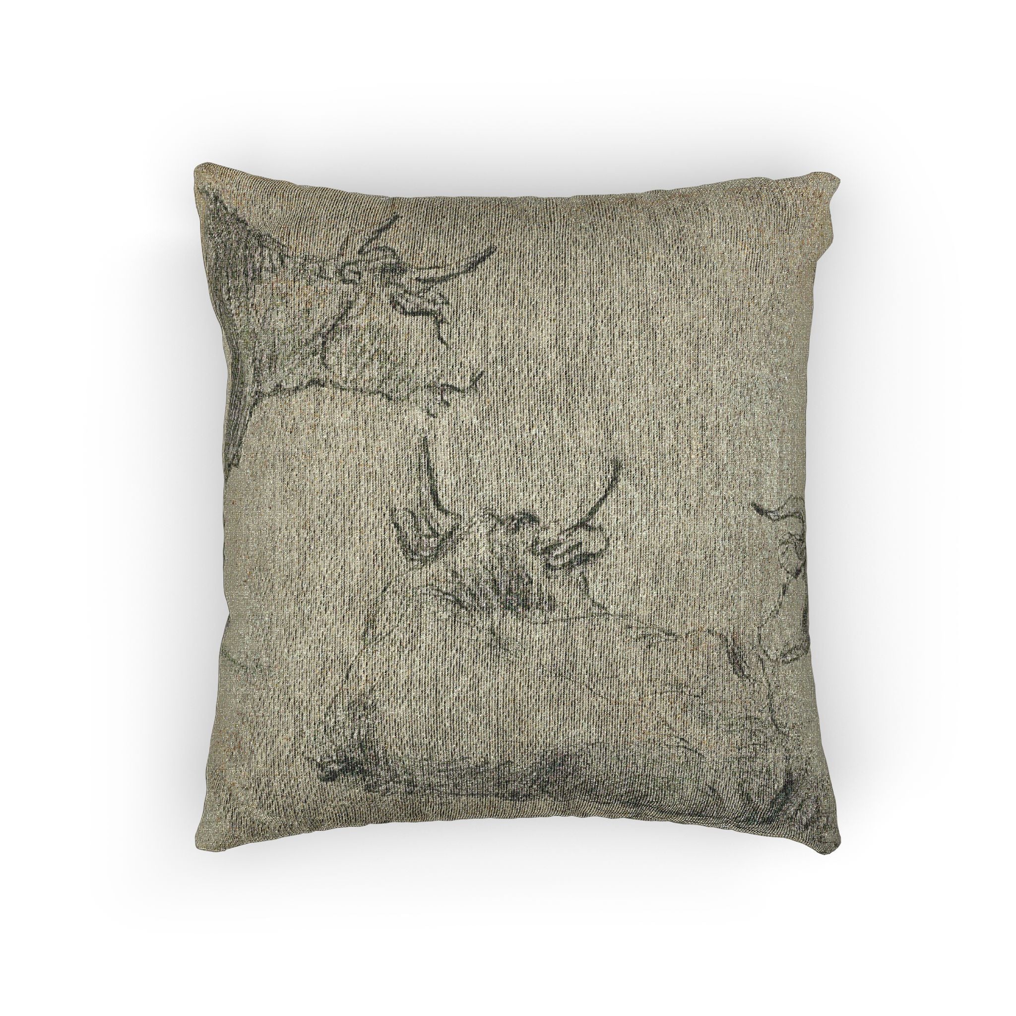 Aelbert Cuyp - Three Sketches of Cows | Woven Pillow