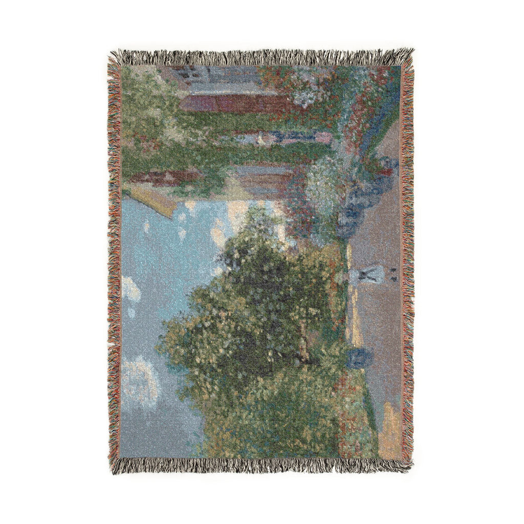 Claude Monet - The Artist's House at Argenteuil | Woven Tapestry Blanket