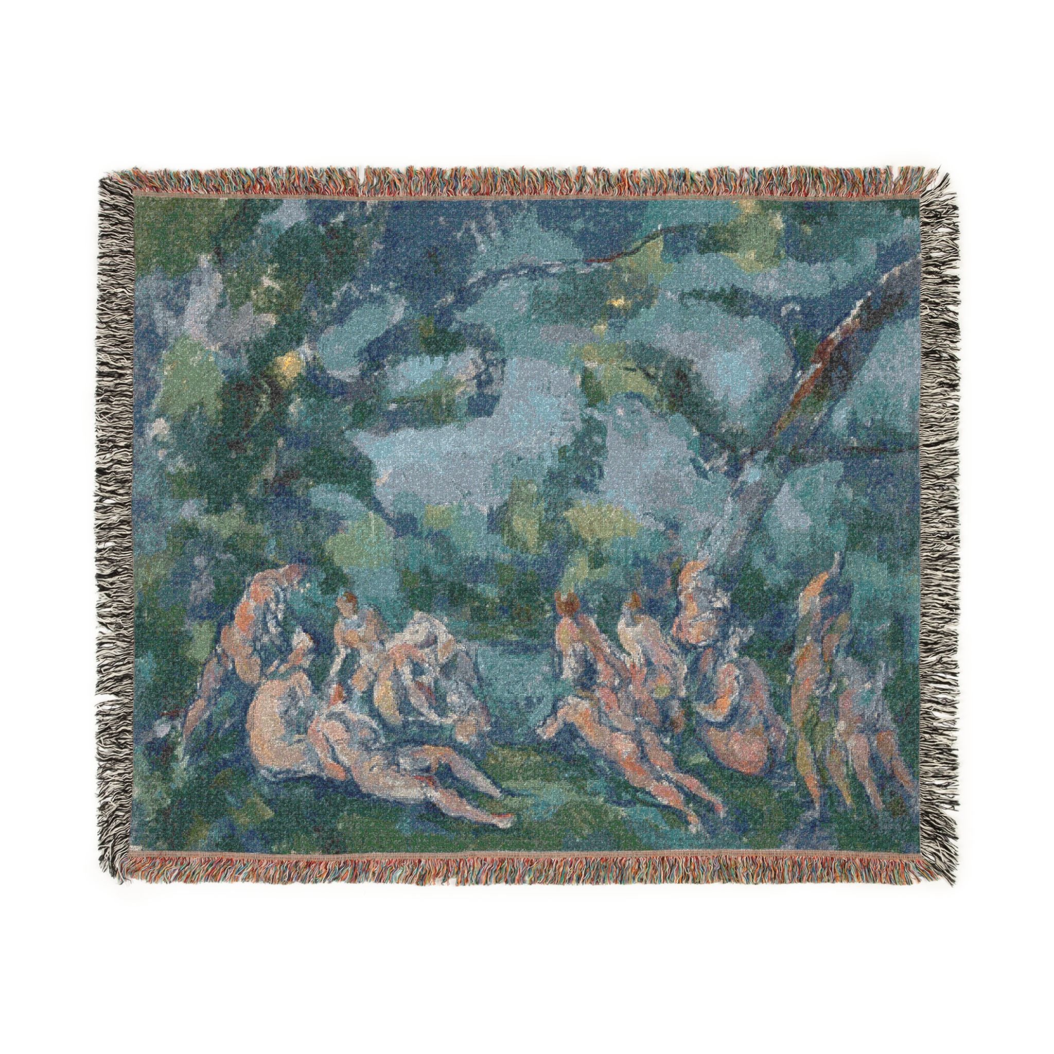The Bathers Paul Cézanne Tapestry Blanket