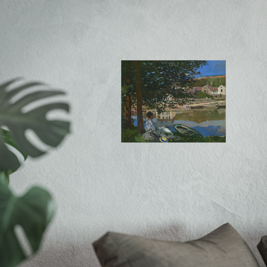 Claude Monet - On the Bank of the Seine, Bennecourt | Fine Art Poster