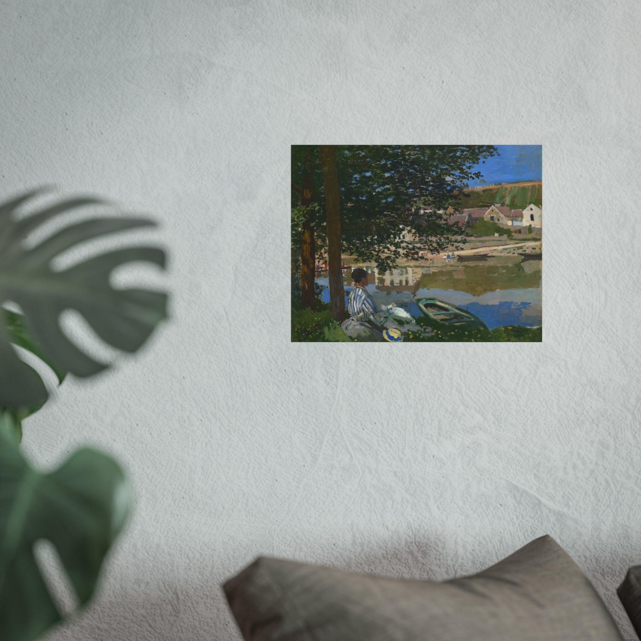 Claude Monet - On the Bank of the Seine, Bennecourt | Fine Art Poster