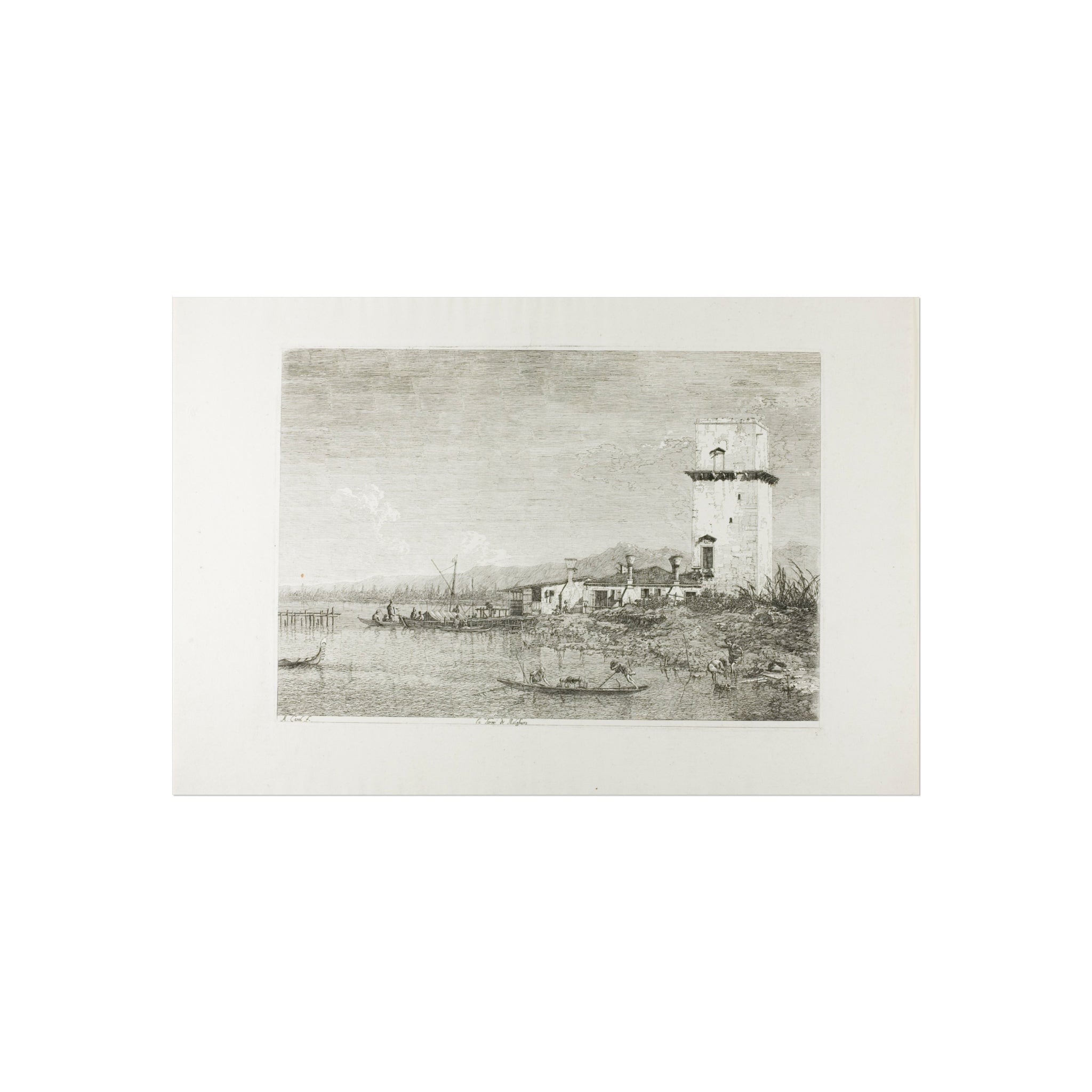 Canaletto - The Tower of Malghera, from Vedute | Fine Art Poster