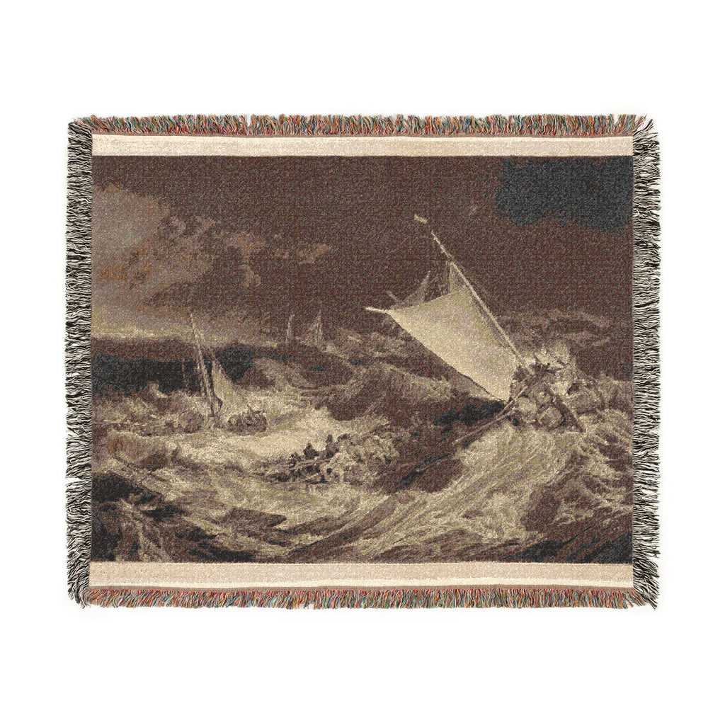 Charles Turner - A Shipwreck | Woven Tapestry Blanket
