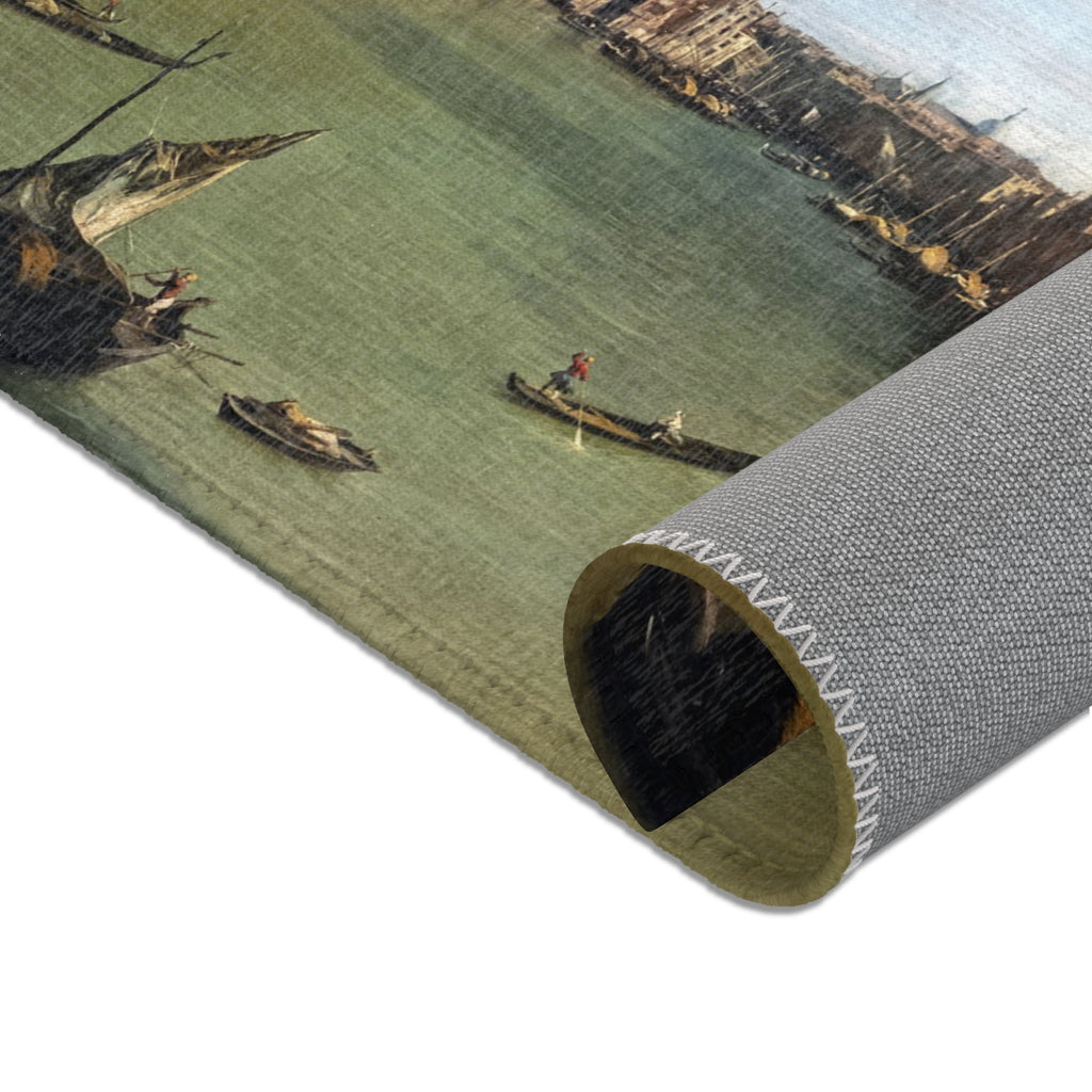 Ca' Rezzonico - Canal Grande da Palazzo Balbi a Rialto C.1722 - Canaletto | Area Rug