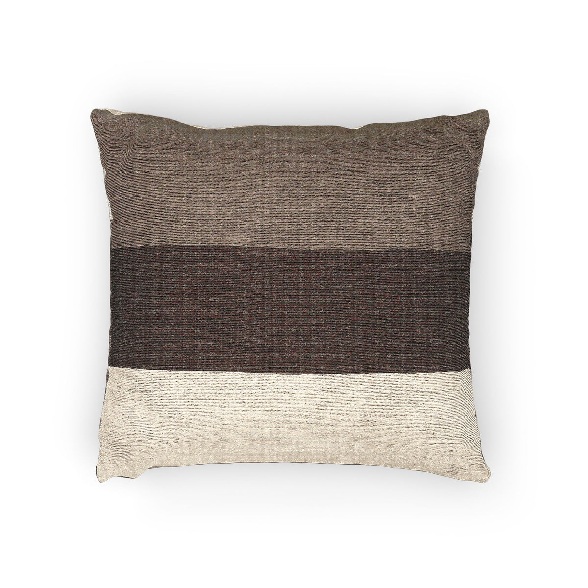 Mushroom Color Block Woven Pillow