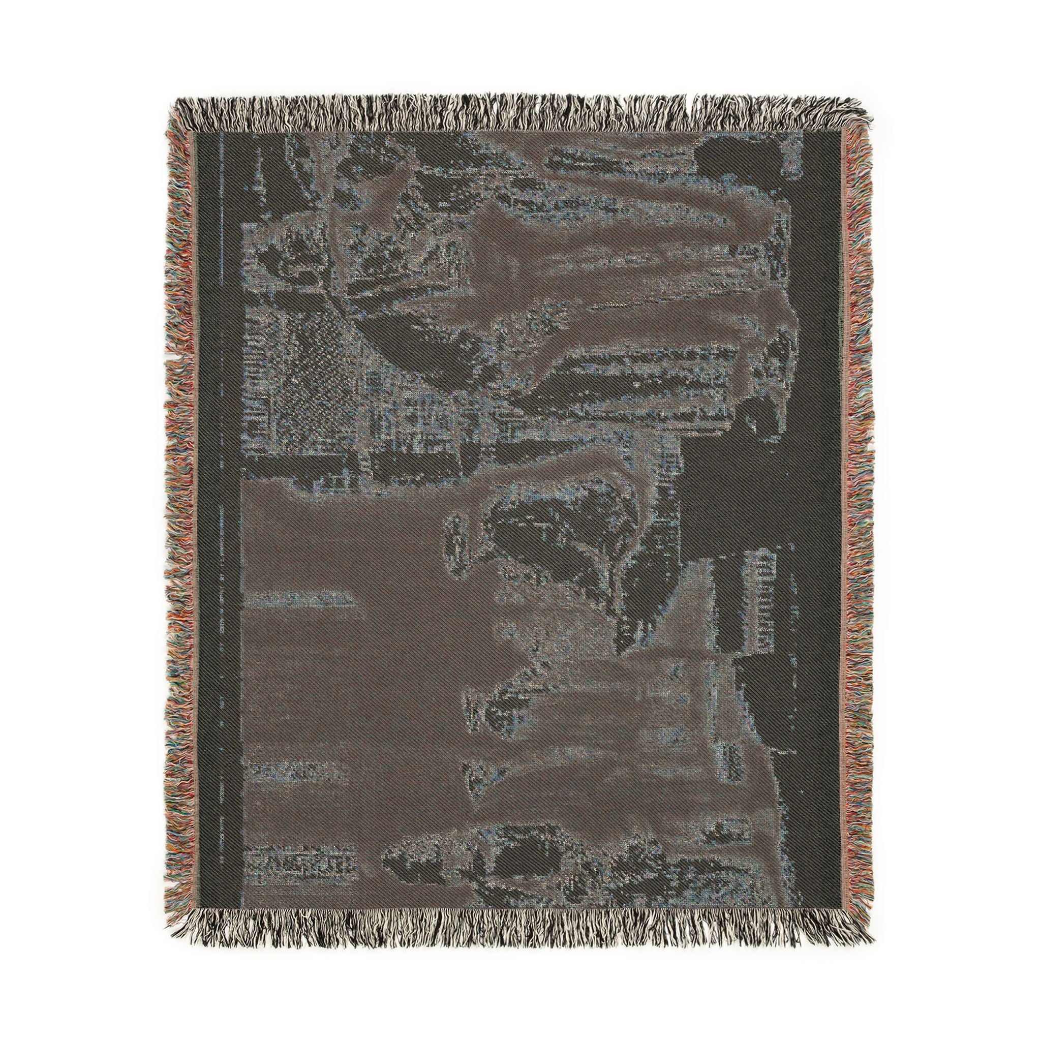 Rembrandt van Rijn - Jews in the Synagogue | Woven Tapestry Blanket