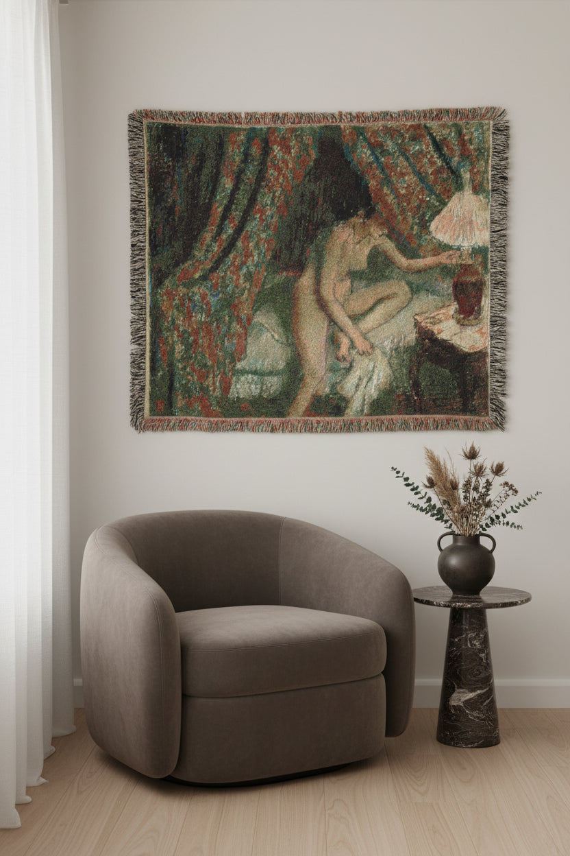Retiring Edgar Degas Tapestry Blanket