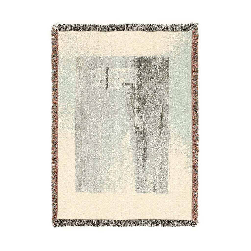 Canaletto - The Tower of Malghera, from Vedute | Woven Tapestry Blanket