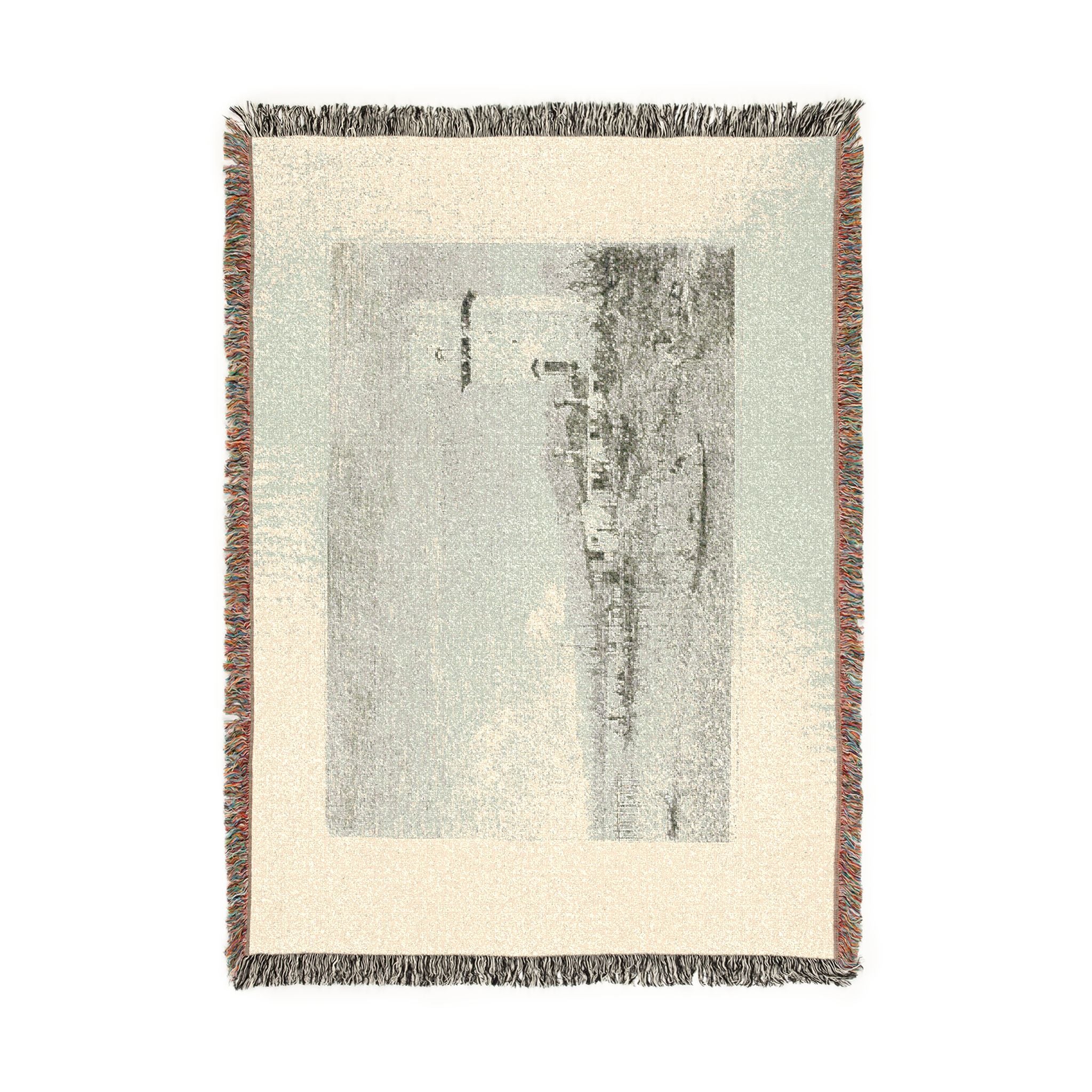 Canaletto - The Tower of Malghera, from Vedute | Woven Tapestry Blanket
