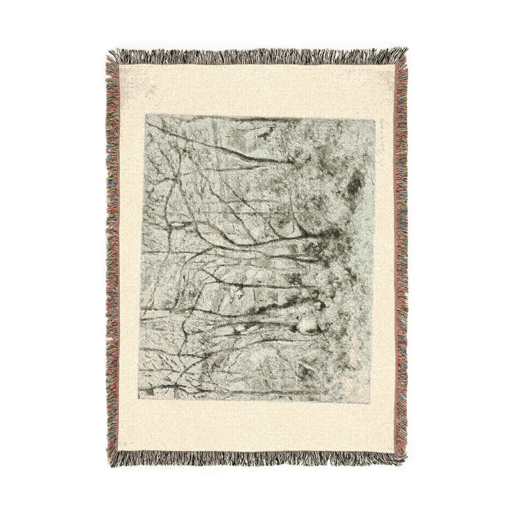 Camille Pissarro - Woodlands at the Hermitage | Woven Tapestry Blanket