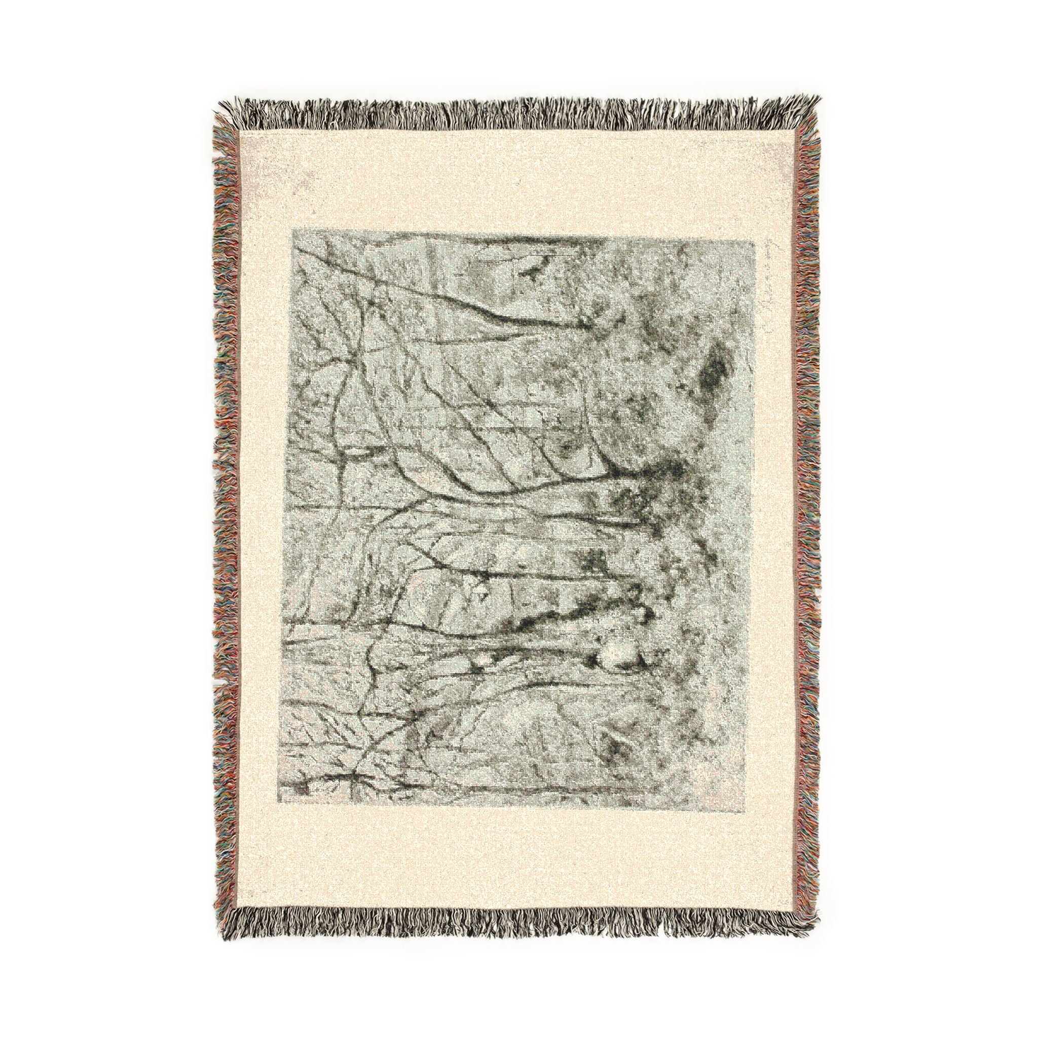 Camille Pissarro - Woodlands at the Hermitage | Woven Tapestry Blanket