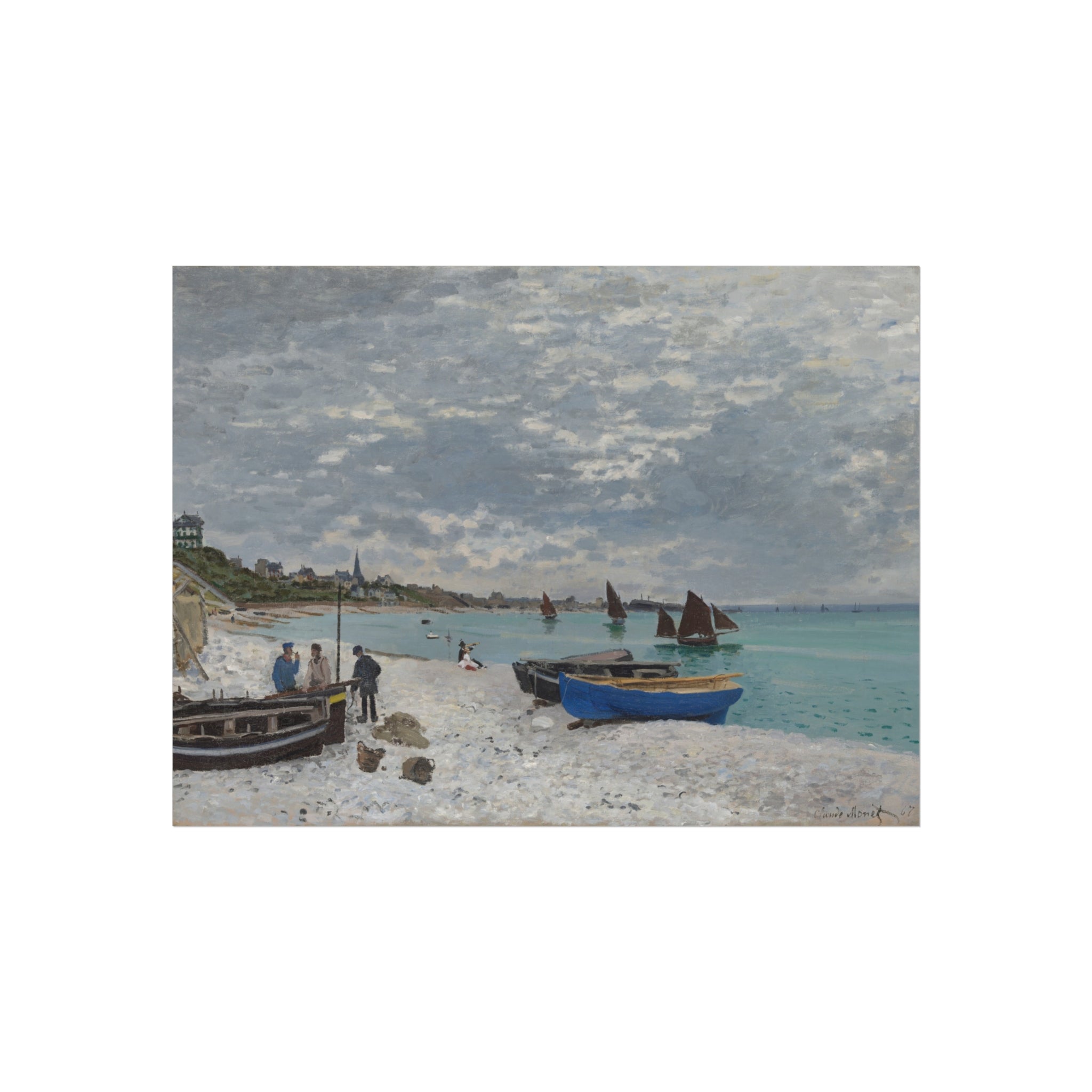 Claude Monet - The Beach at Sainte-Adresse | Fine Art Poster