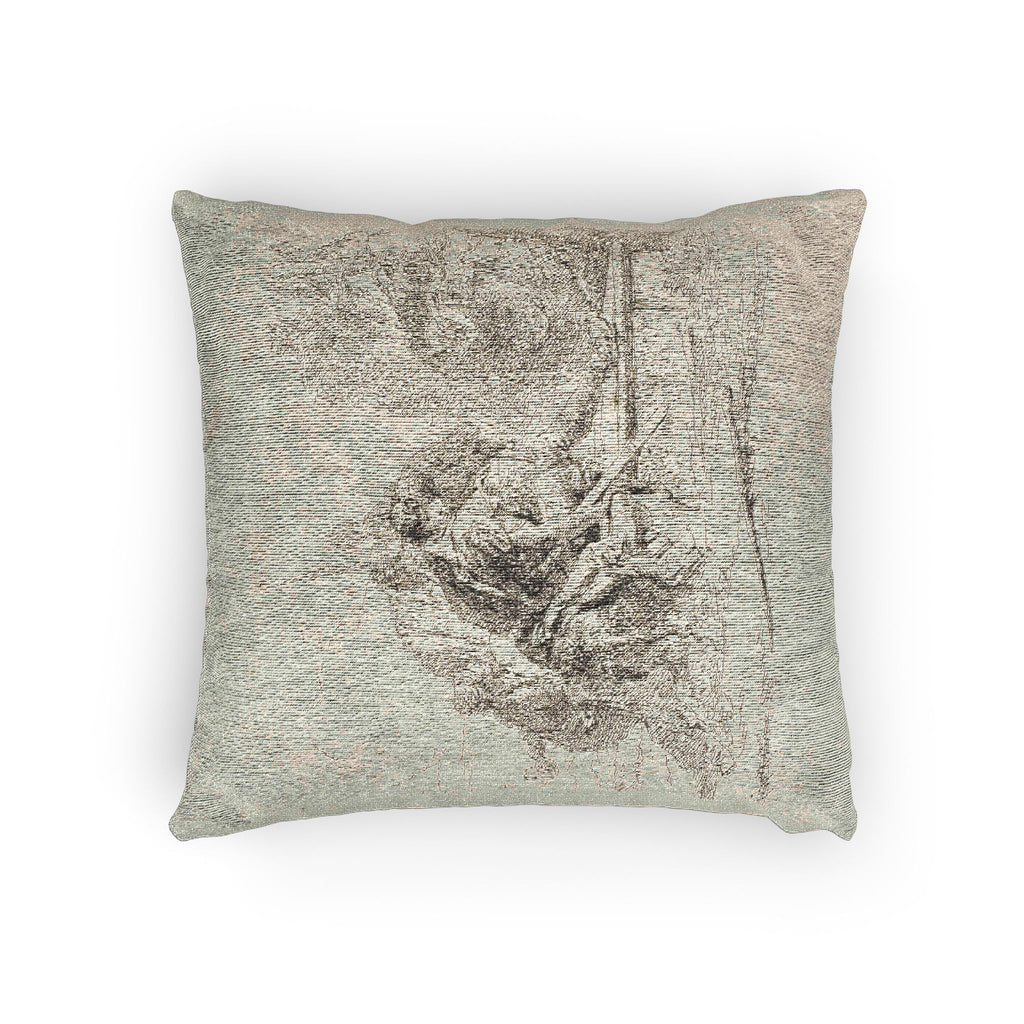 Giovanni Battista Tiepolo - Two Soldiers and Two Women, from Capricci | Woven Pillow