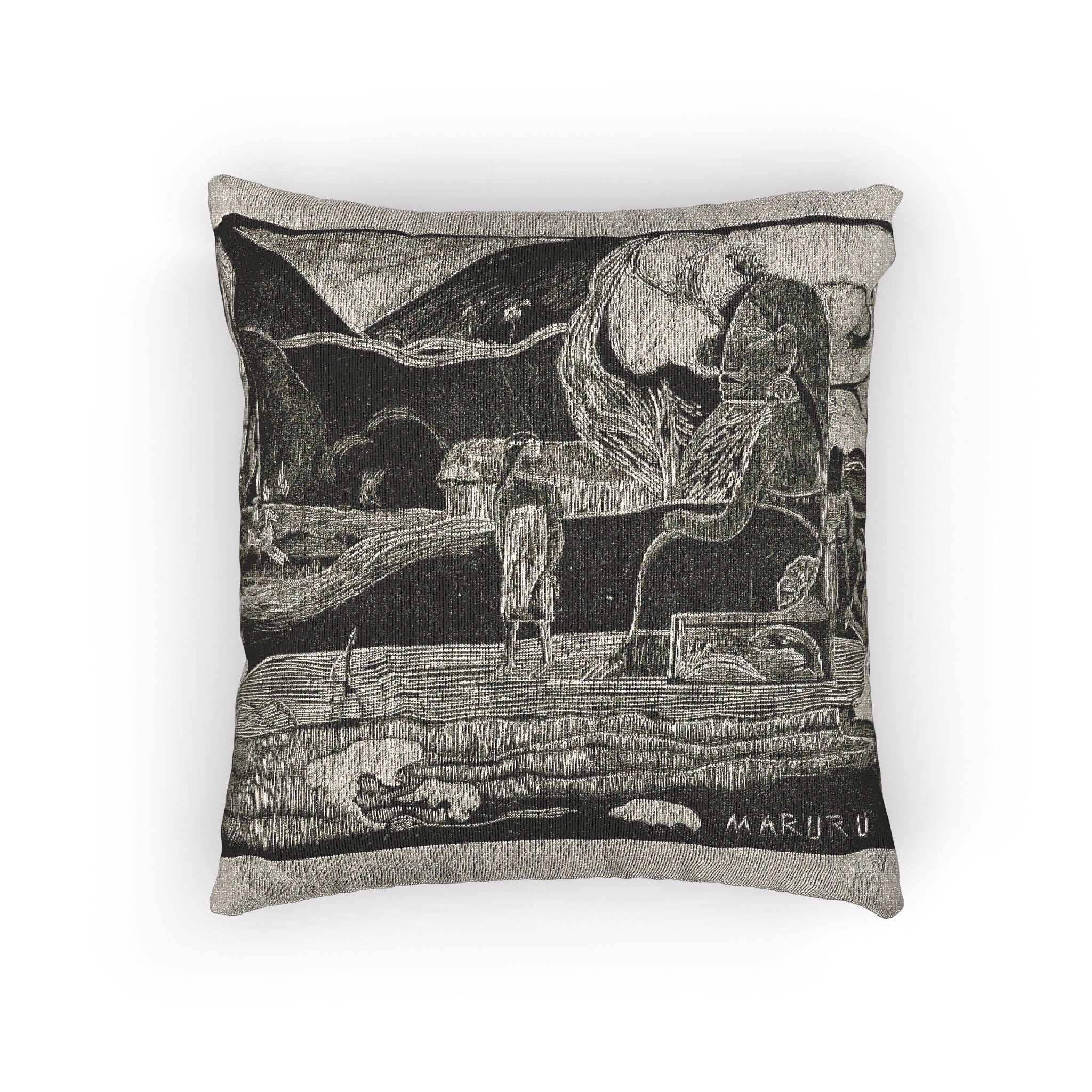 Paul Gauguin - Maruru (Offerings of Gratitude), from the Noa Noa Suite | Woven Pillow