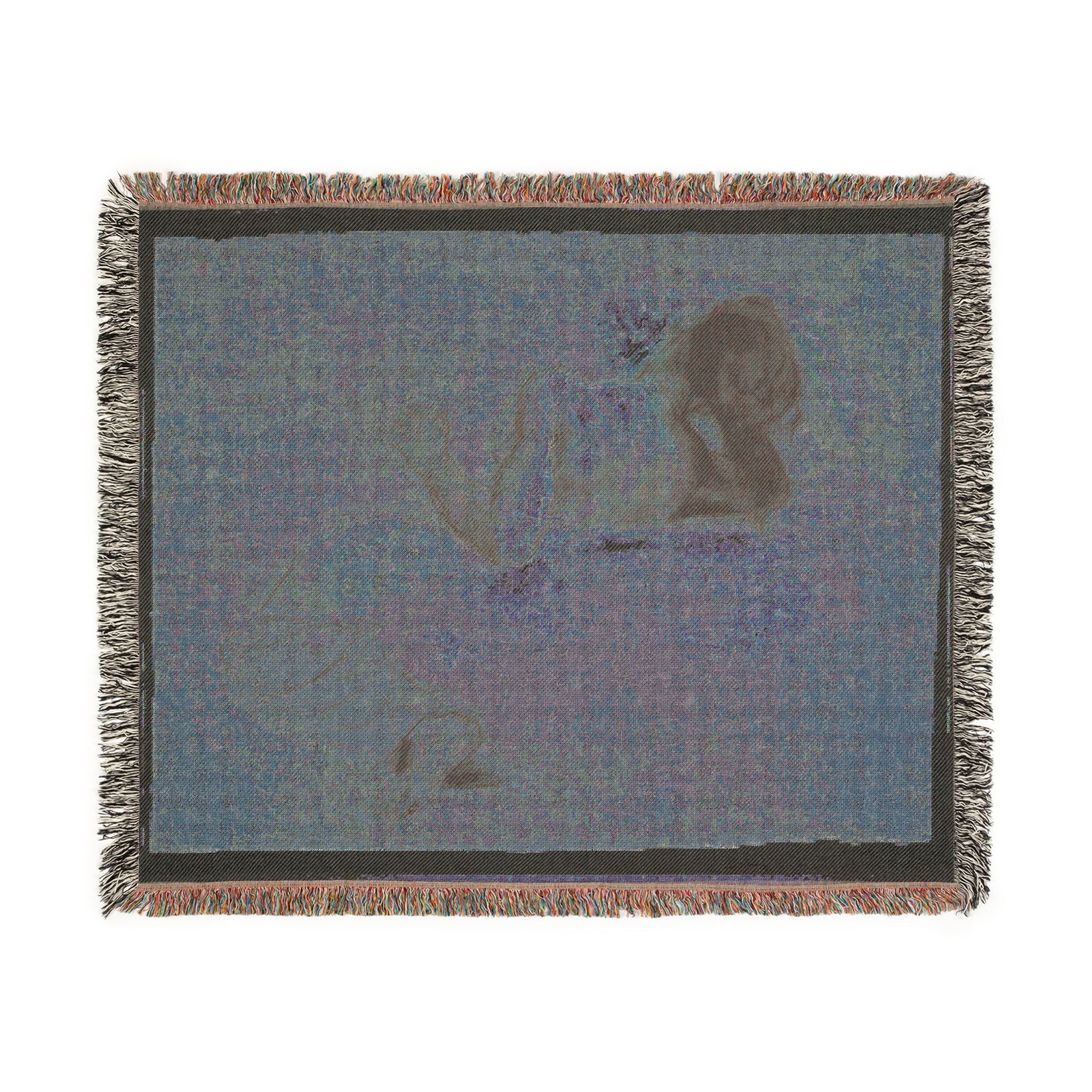 Eugène Delacroix - Crouching Woman | Woven Tapestry Blanket