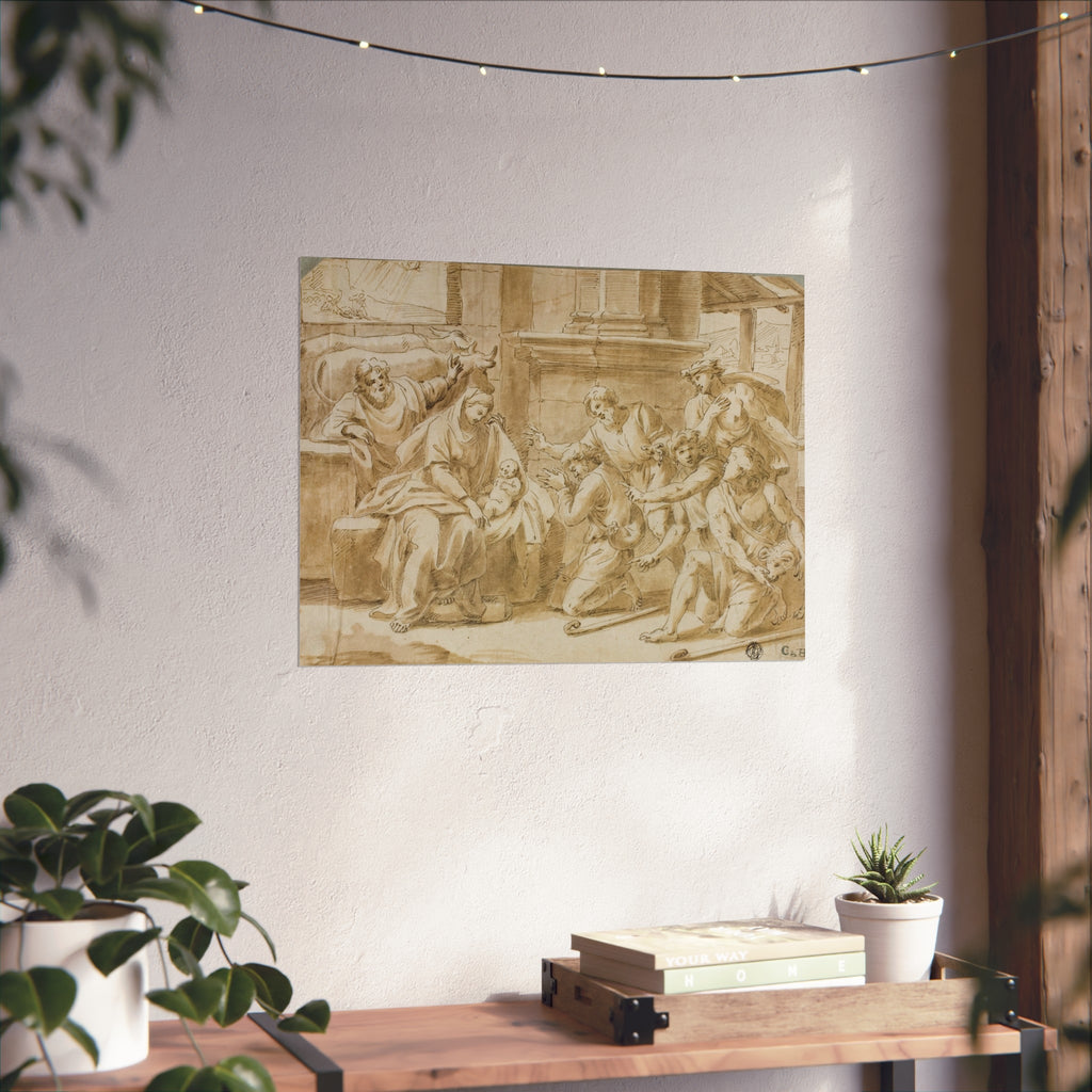 Nicolas Poussin - Adoration of the Shepherds | Fine Art Poster