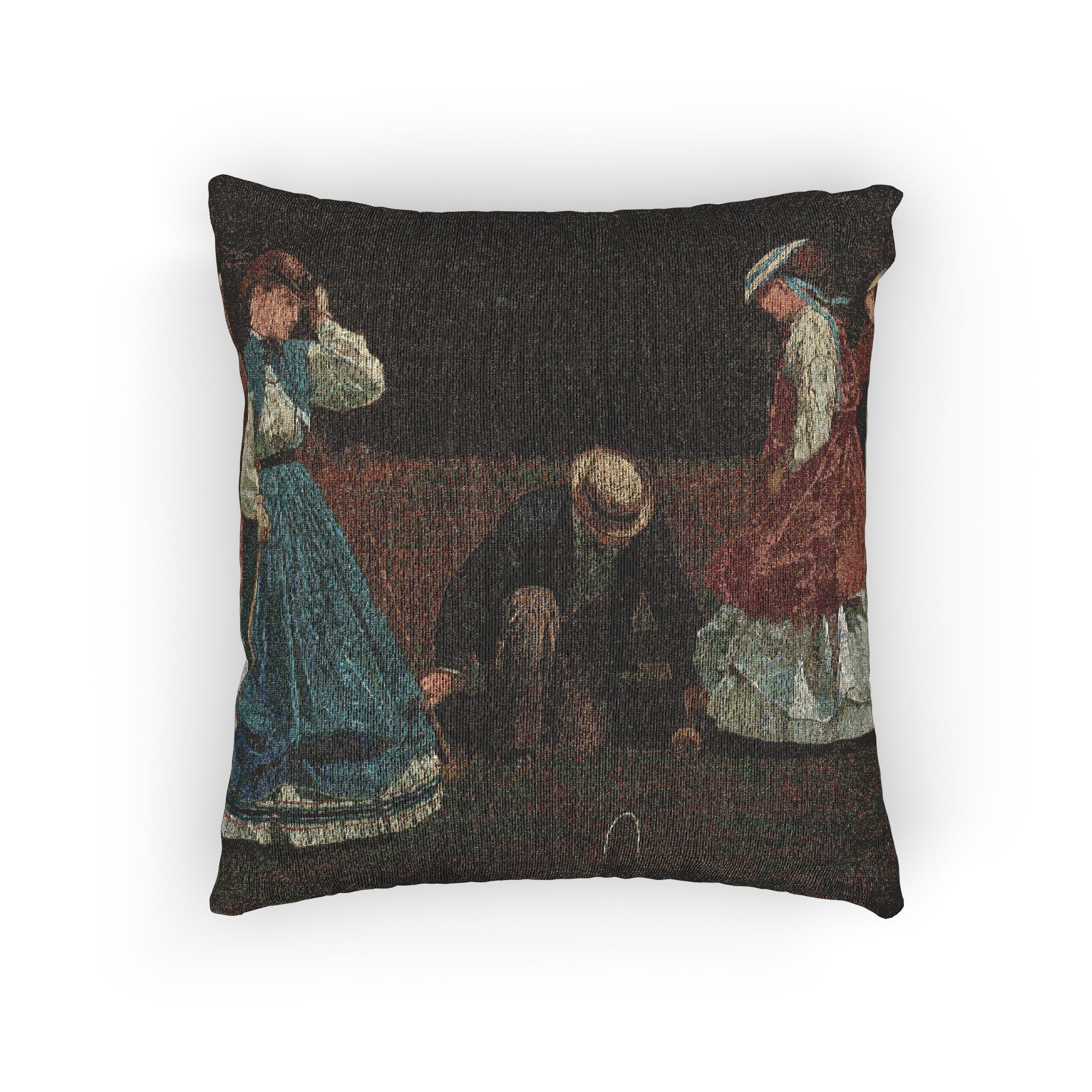 Winslow Homer - Croquet Scene | Woven Pillow