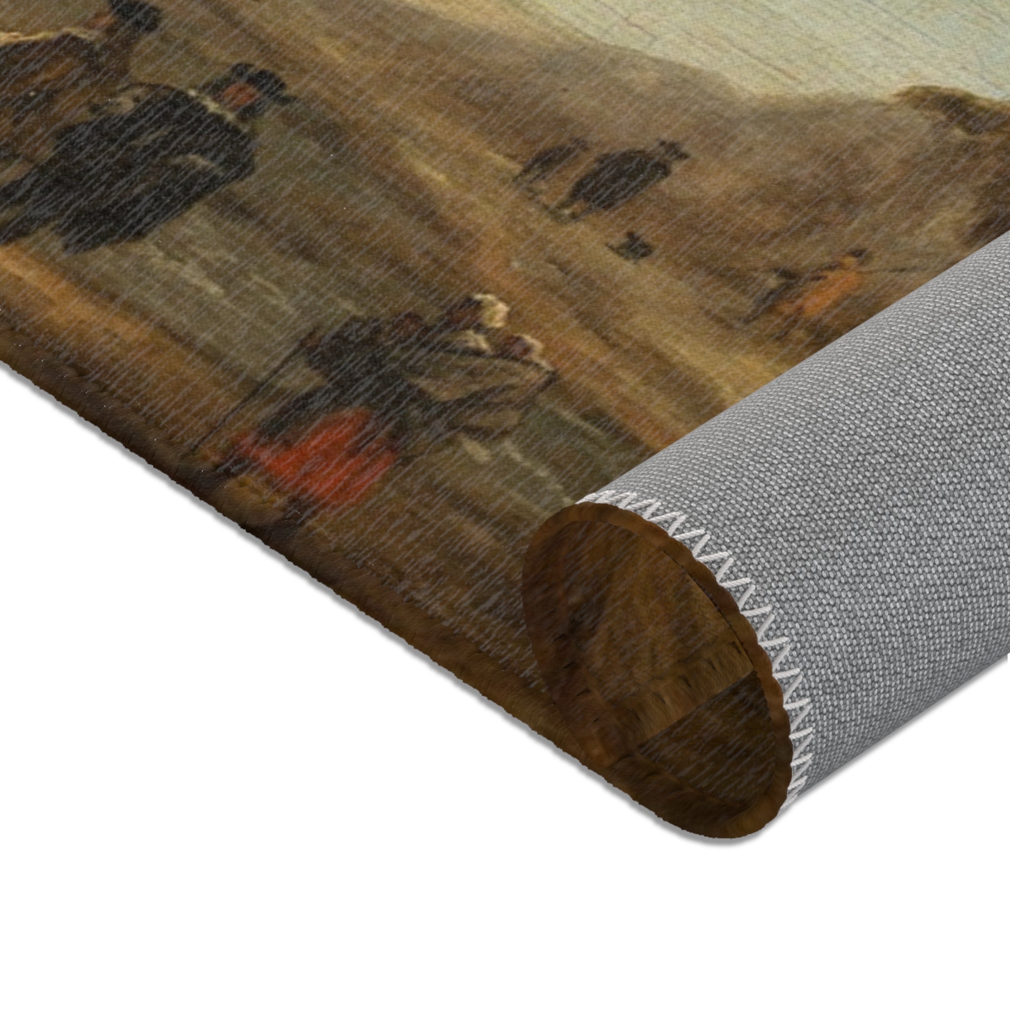 Naar Jacob van Ruisdael - Beach View - 154 - Mauritshuis | Area Rug