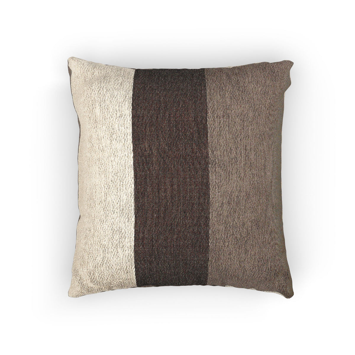 Mushroom Color Block Woven Pillow