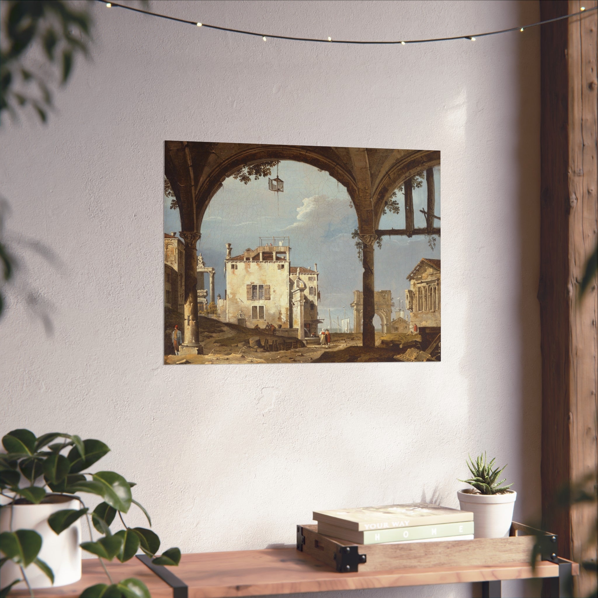 Follower of Canaletto - Portico with a Lantern | Fine Art Poster