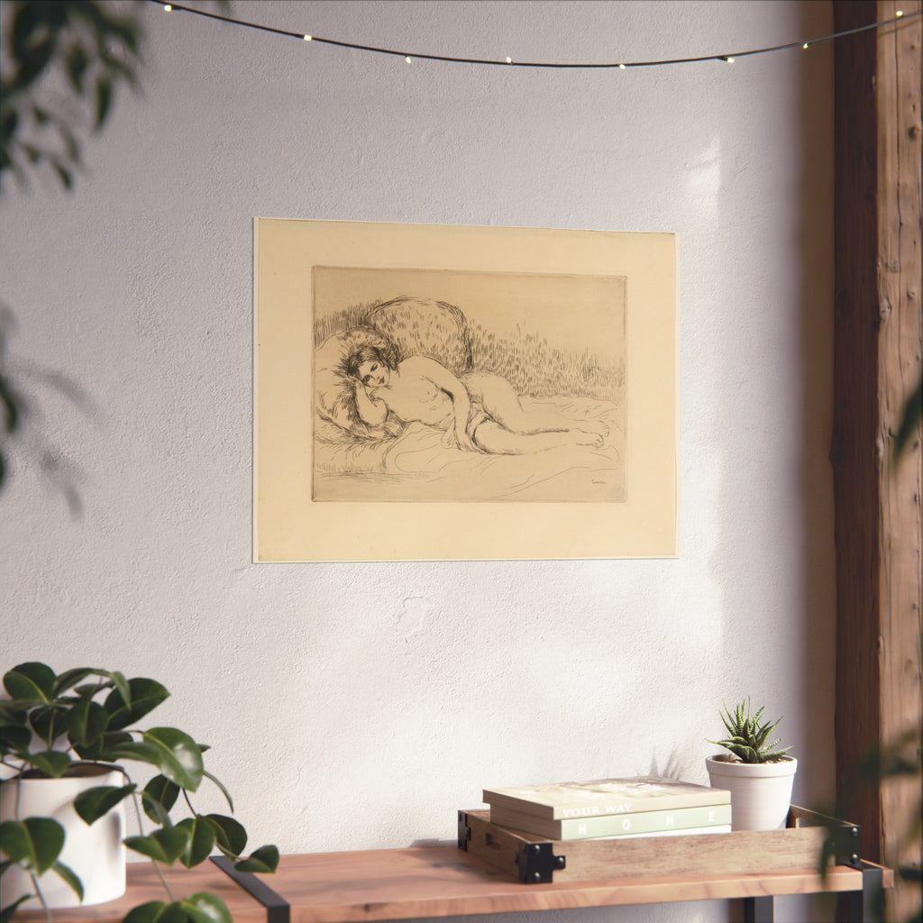 Pierre-Auguste Renoir - Woman Reclining, to the Left | Fine Art Poster