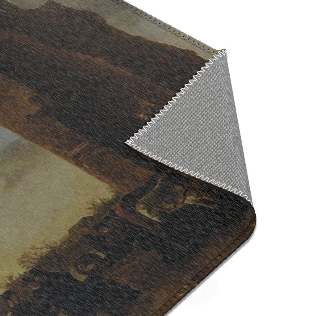 Schilderij, Aelbert Cuyp, met ruïne van Huis te Merwede (12091275046) | Area Rug