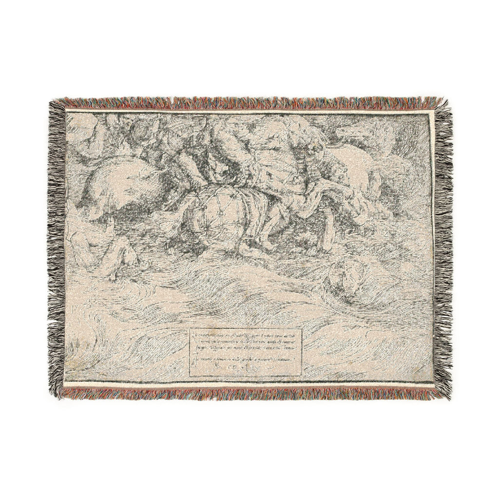 Titian - The Submersion of Pharaoh's Army in the Red Sea | Woven Tapestry Blanket