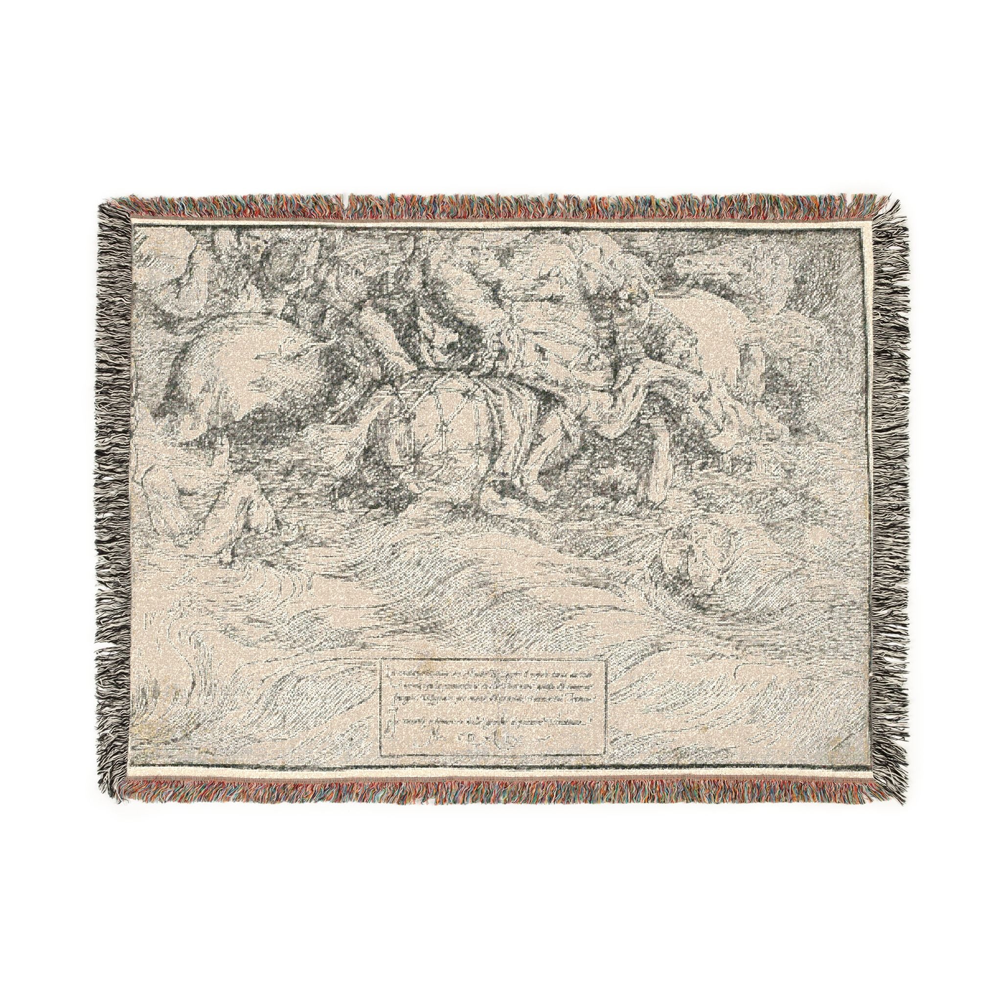 Titian - The Submersion of Pharaoh's Army in the Red Sea | Woven Tapestry Blanket