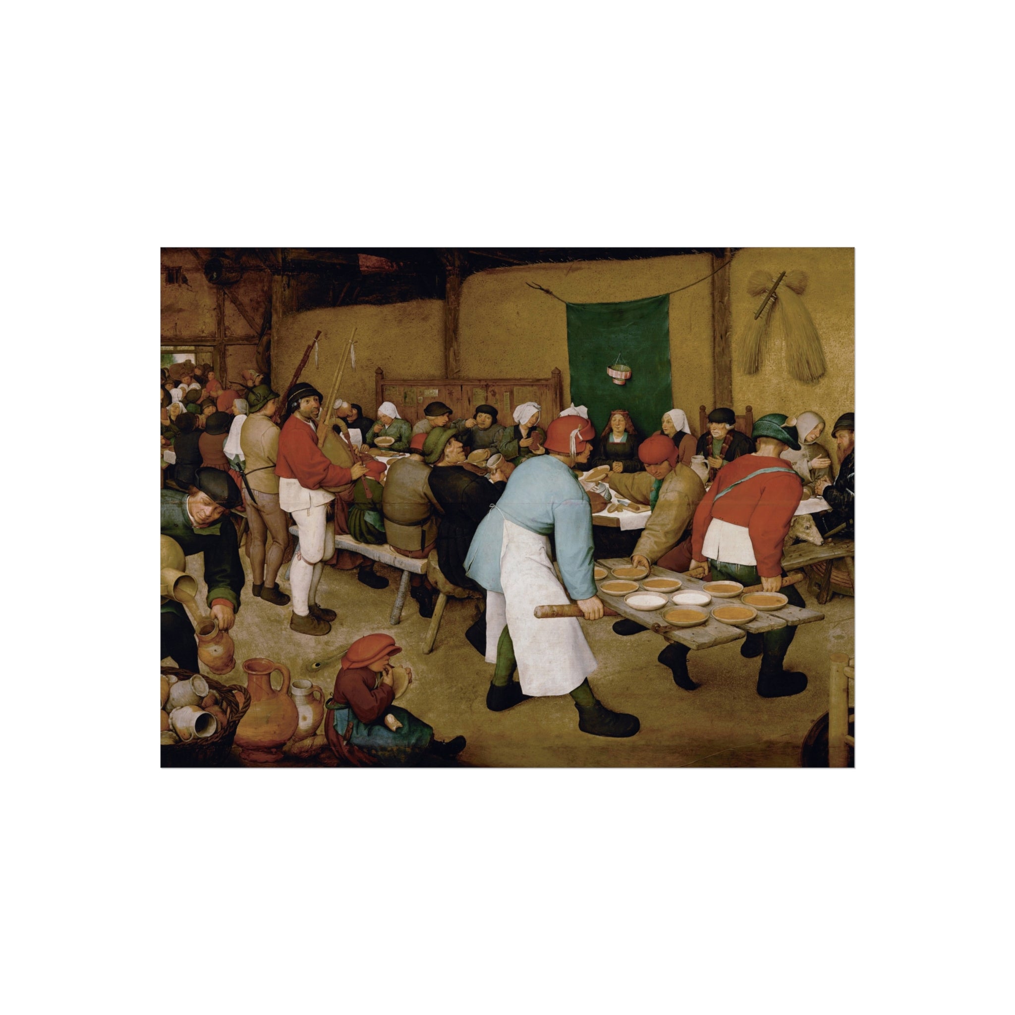 Pieter Bruegel the Elder - Peasant Wedding - Google Art Project 2 | Fine Art Poster