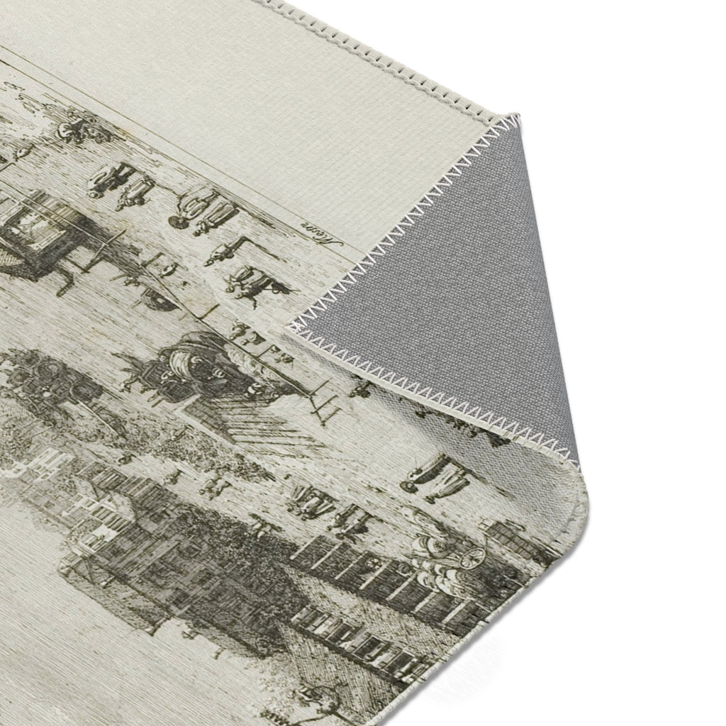 Canaletto - Mestre, from Vedute | Area Rug