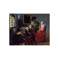 Jan Vermeer van Delft - The Glass of Wine - Google Art Project | Fine Art Poster